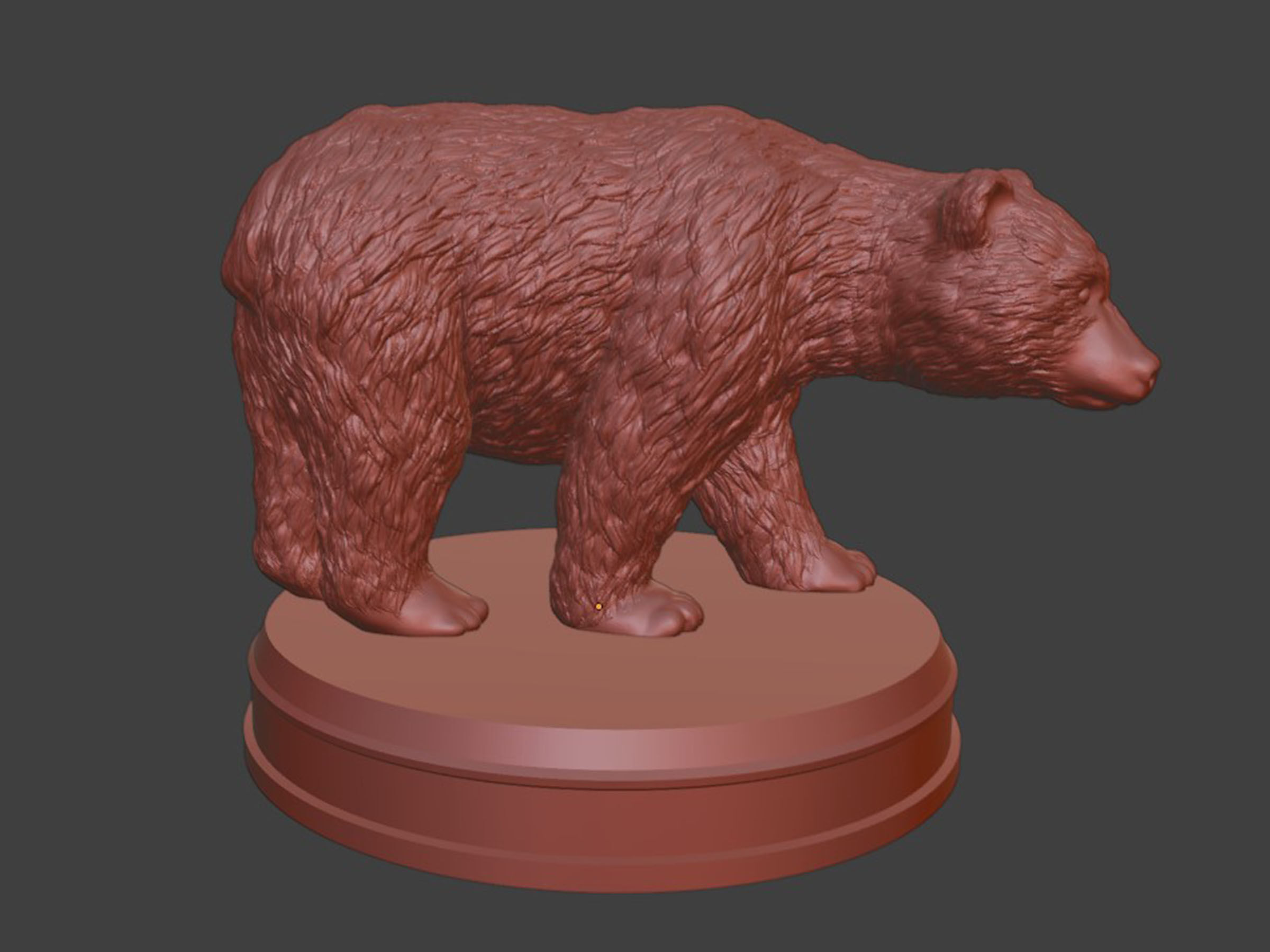 Realistic Bear 3D print model_8