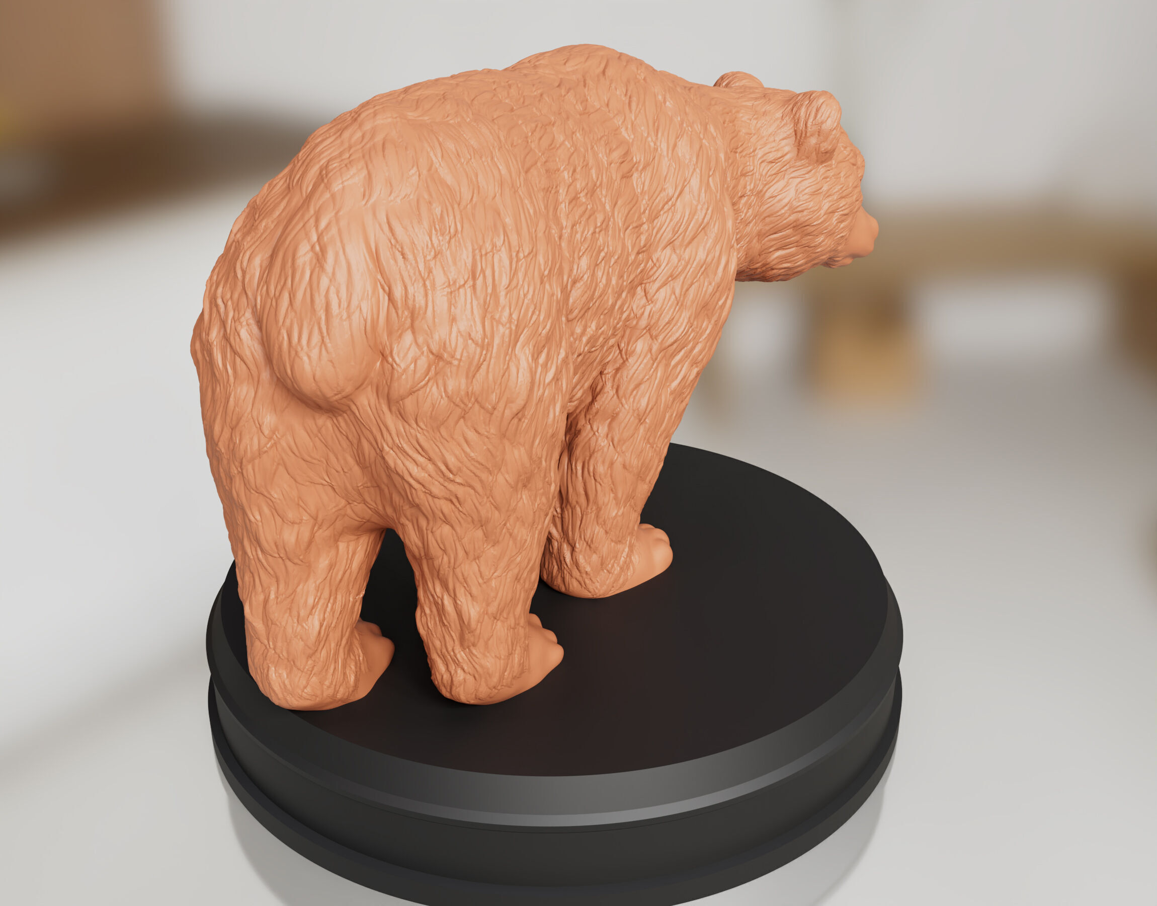 Realistic Bear 3D print model_2