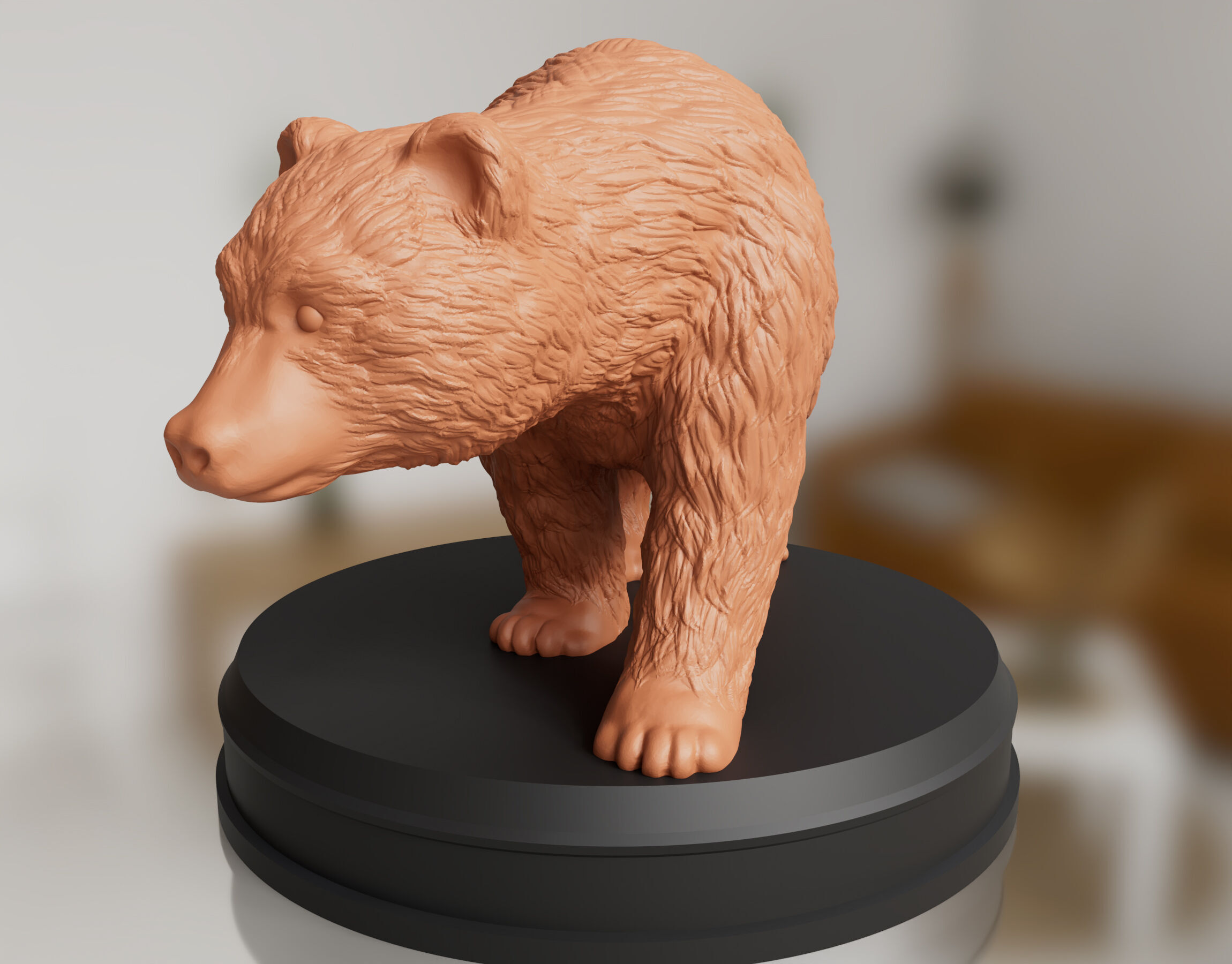 Realistic Bear 3D print model_5
