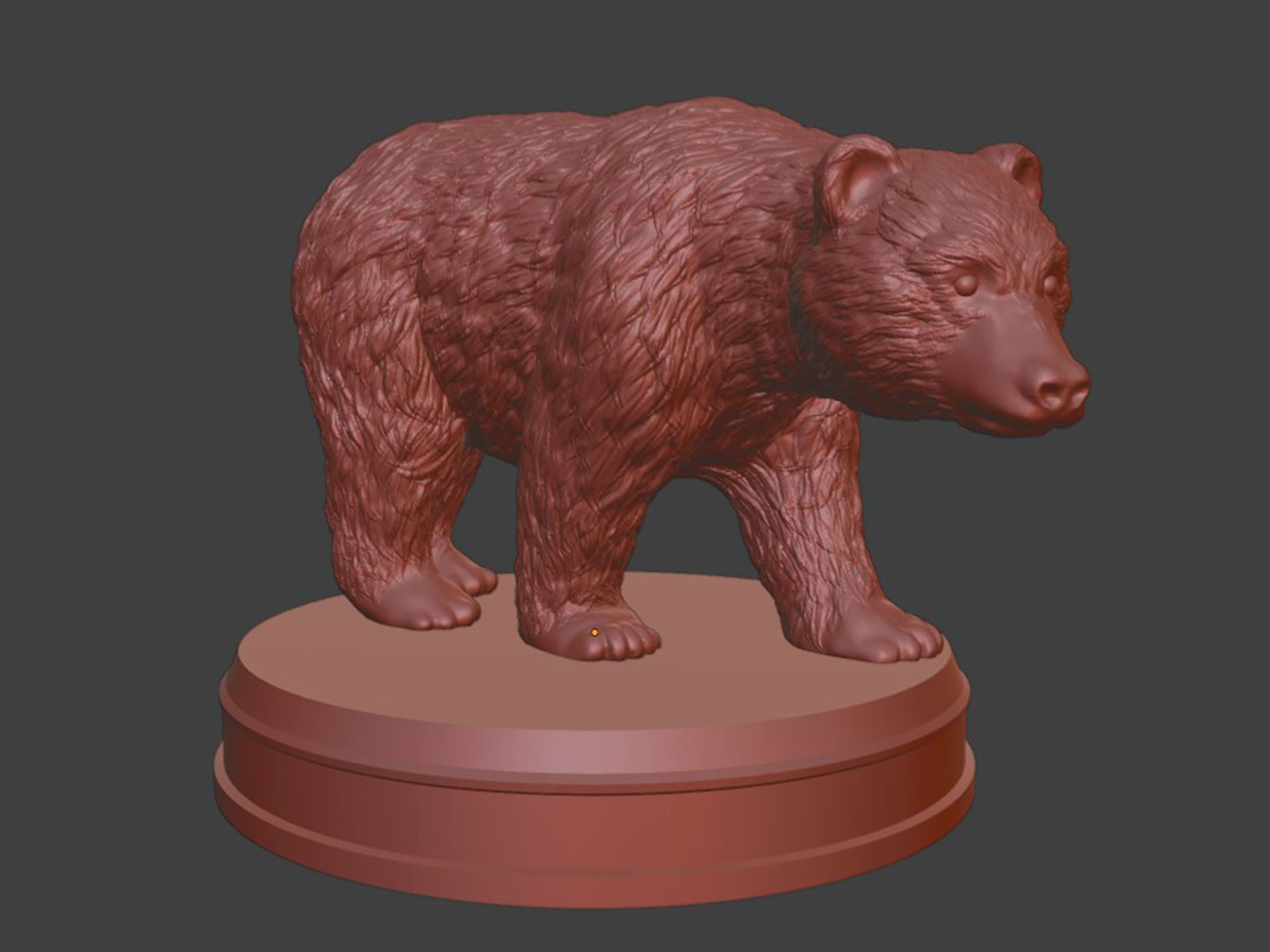 Realistic Bear 3D print model_6