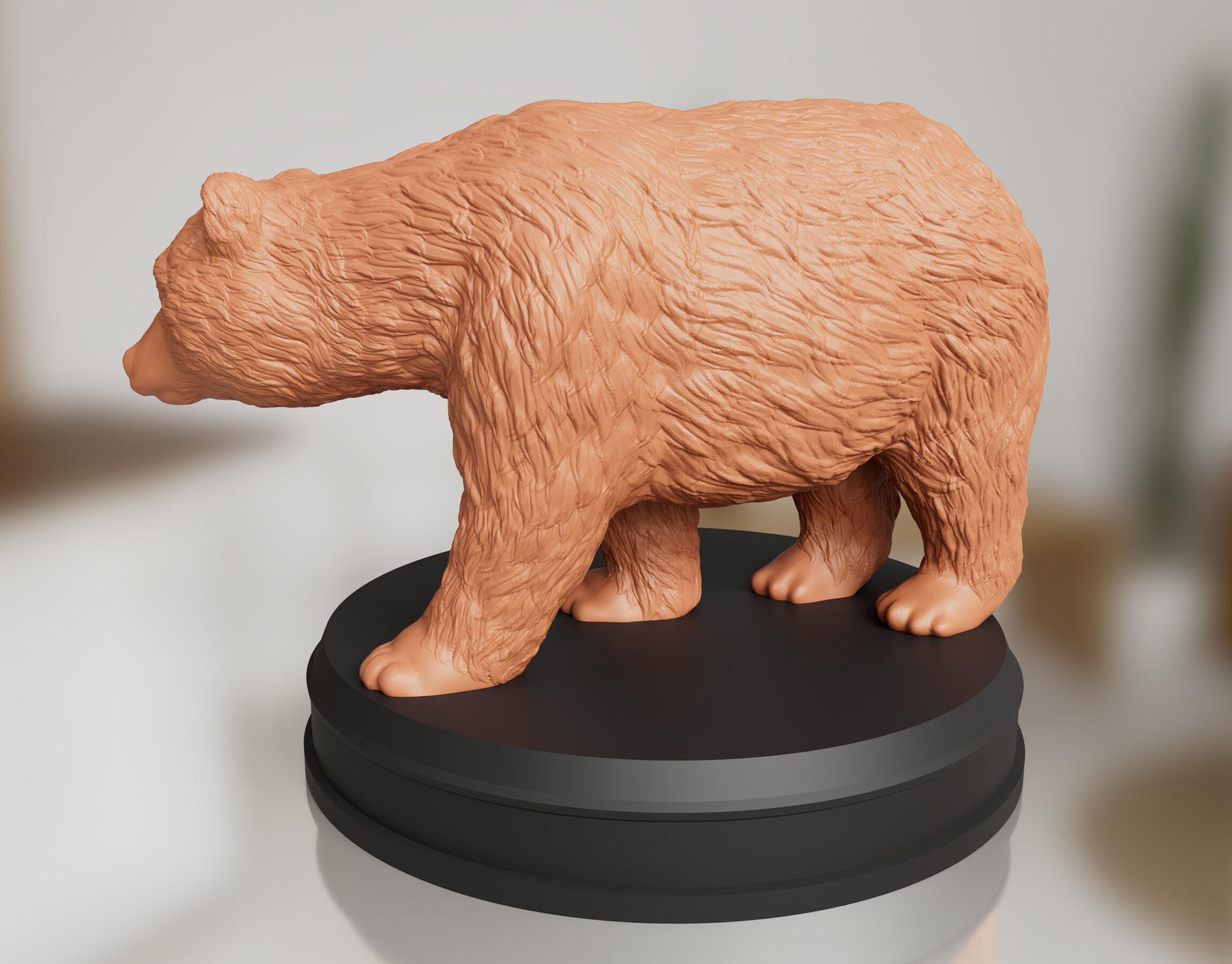 Realistic Bear 3D print model_4