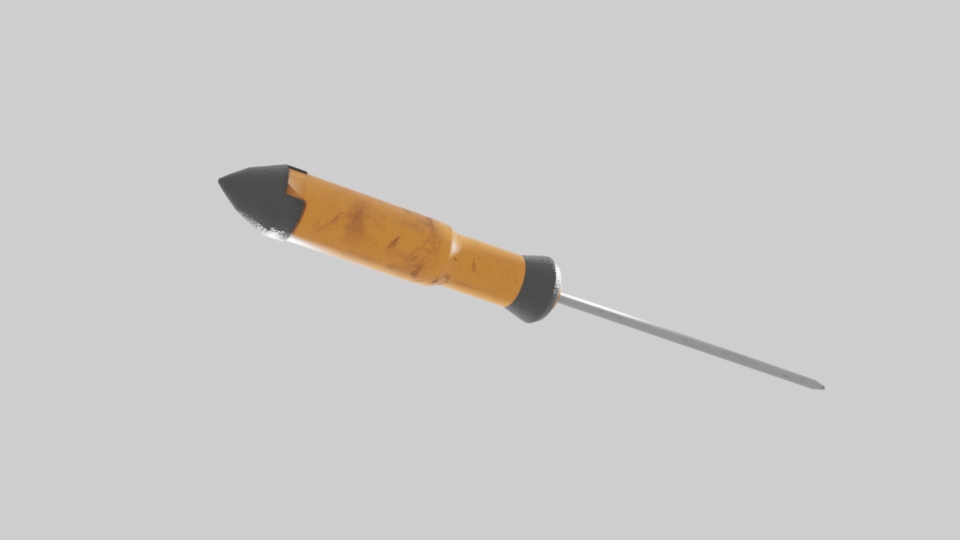 Screwdriver resistor Low-poly 3D model_2