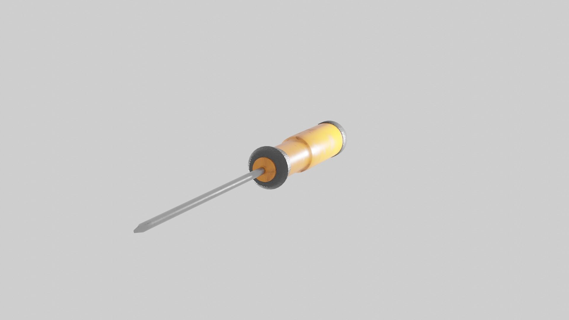 Screwdriver resistor Low-poly 3D model_4