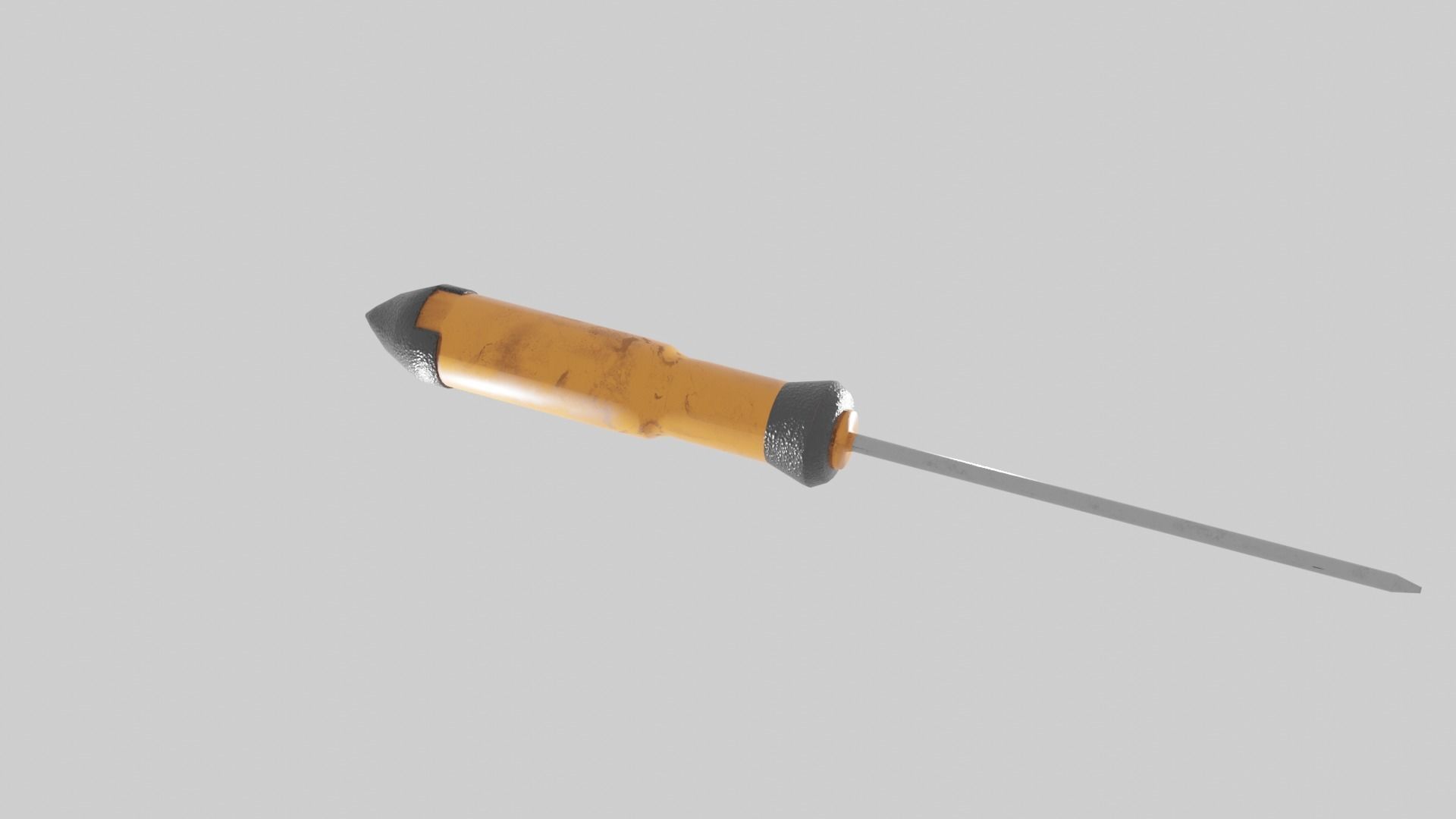 Screwdriver resistor Low-poly 3D model_1