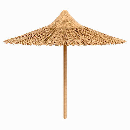 bamboo beach gazebo shelter 3D model