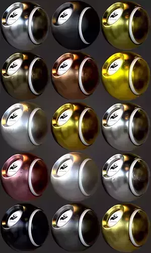 15 Old Damaged Metal