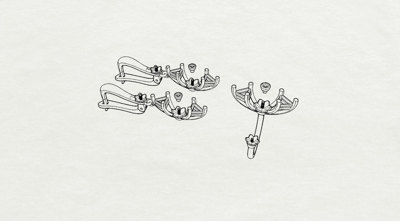 Ring and Earrings  3D print model_21