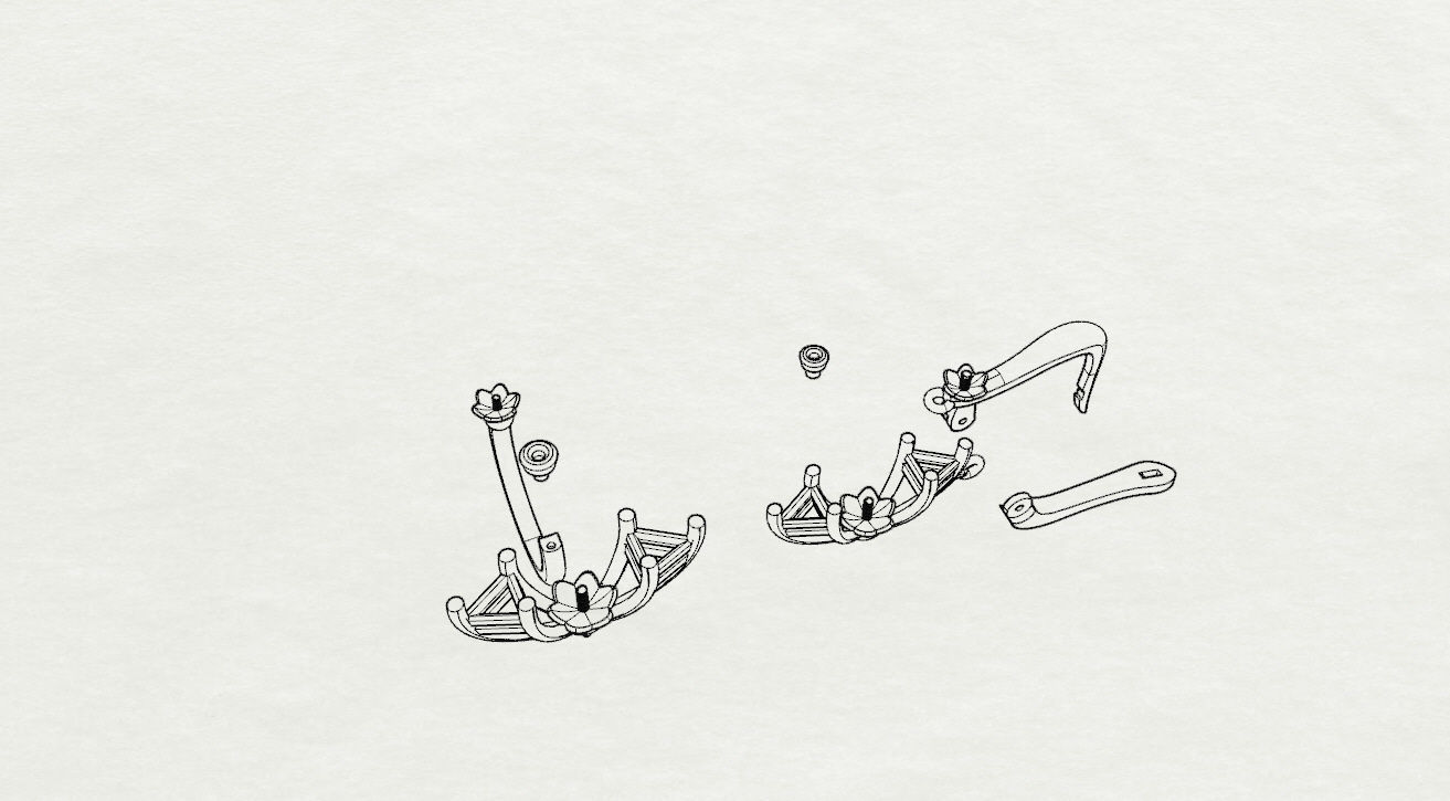 Ring and Earrings  3D print model_24