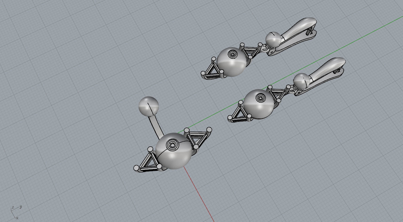 Ring and Earrings  3D print model_14