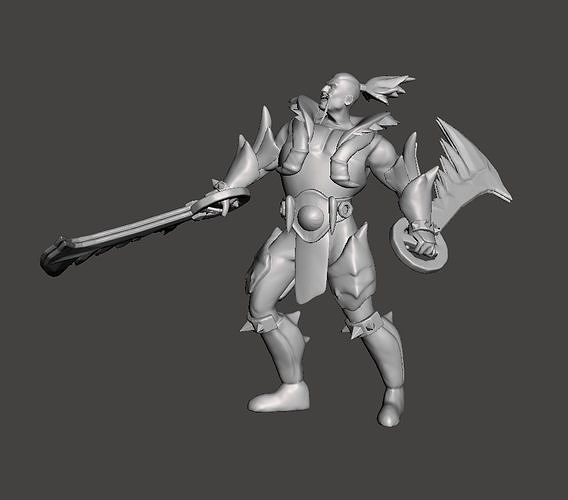 Beast Hunter Draven 3D Model 3D print model