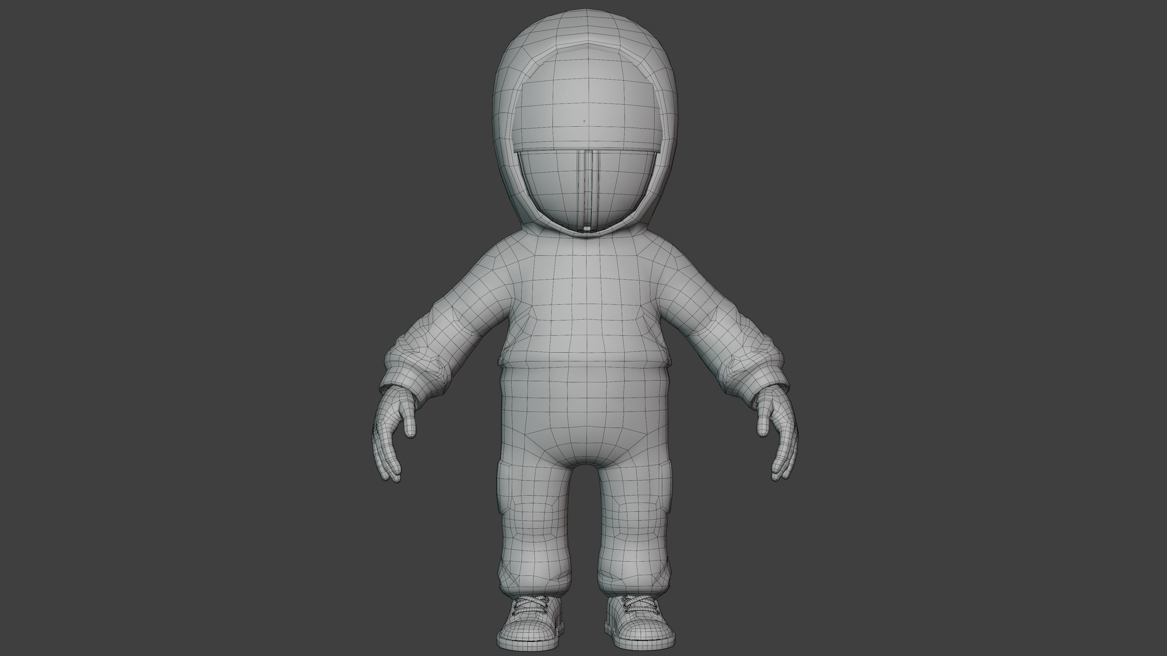 Squid game 3d Model  Lowply Game Animation Low-poly 3D model_5