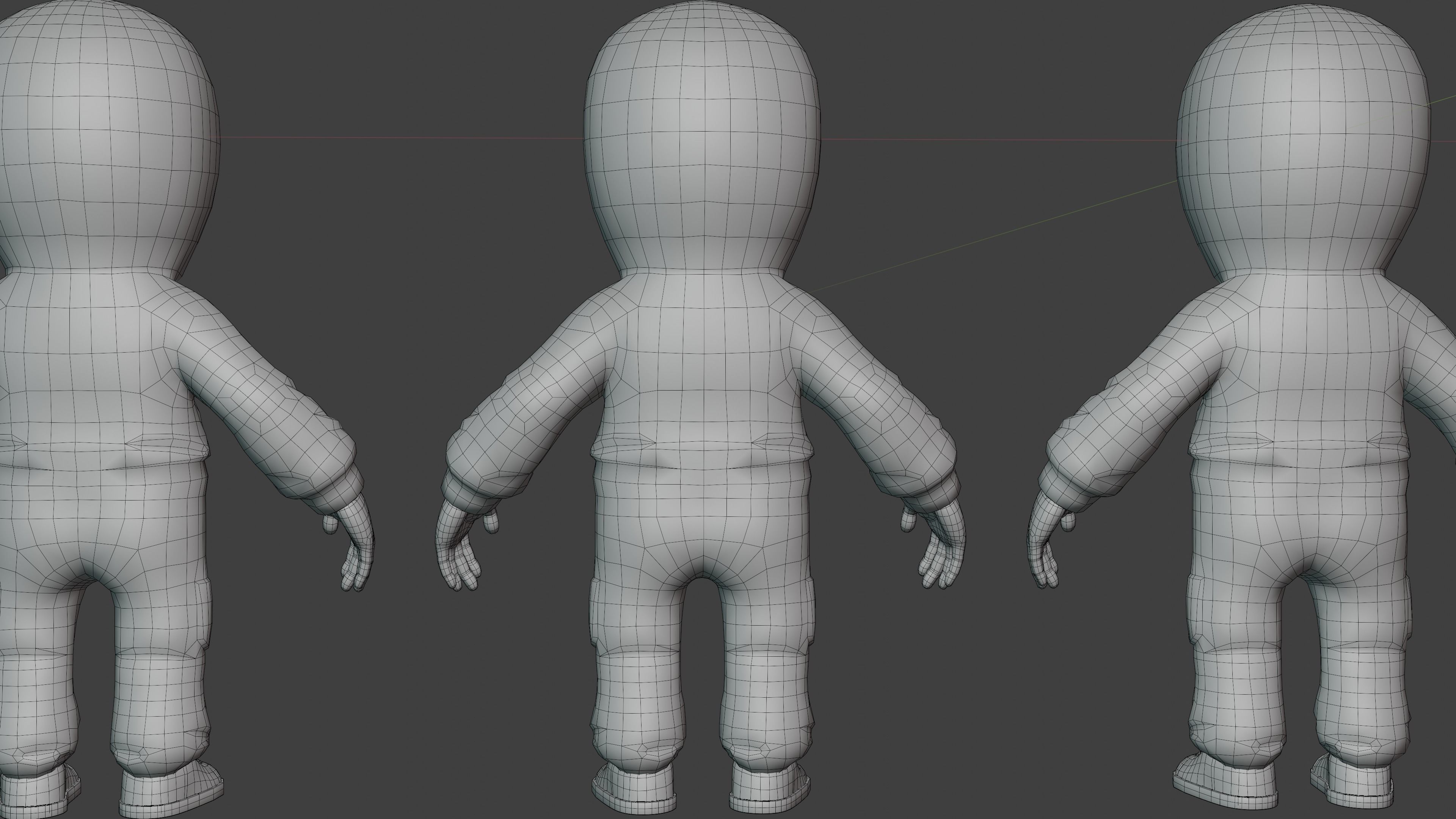 Squid game 3d Model  Lowply Game Animation Low-poly 3D model_4