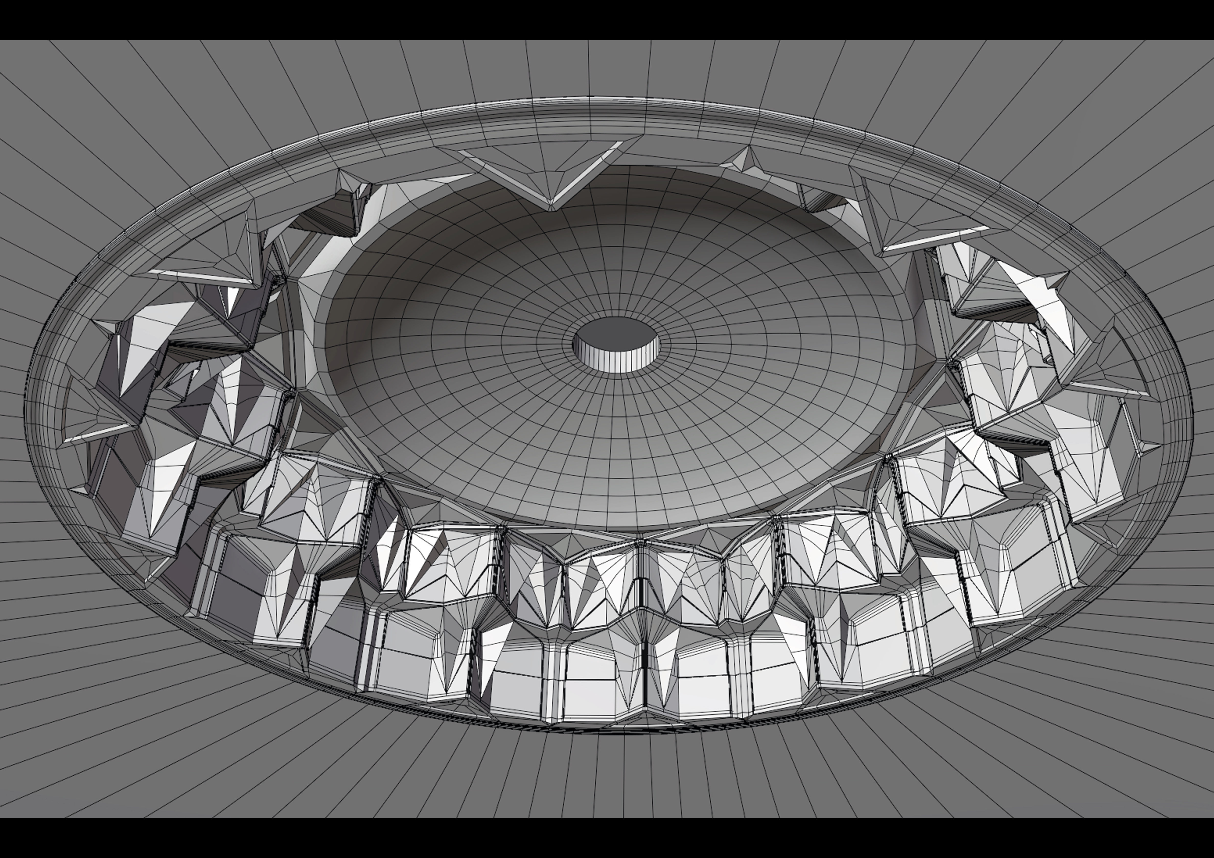 muqarnas dome Low-poly 3D model_6