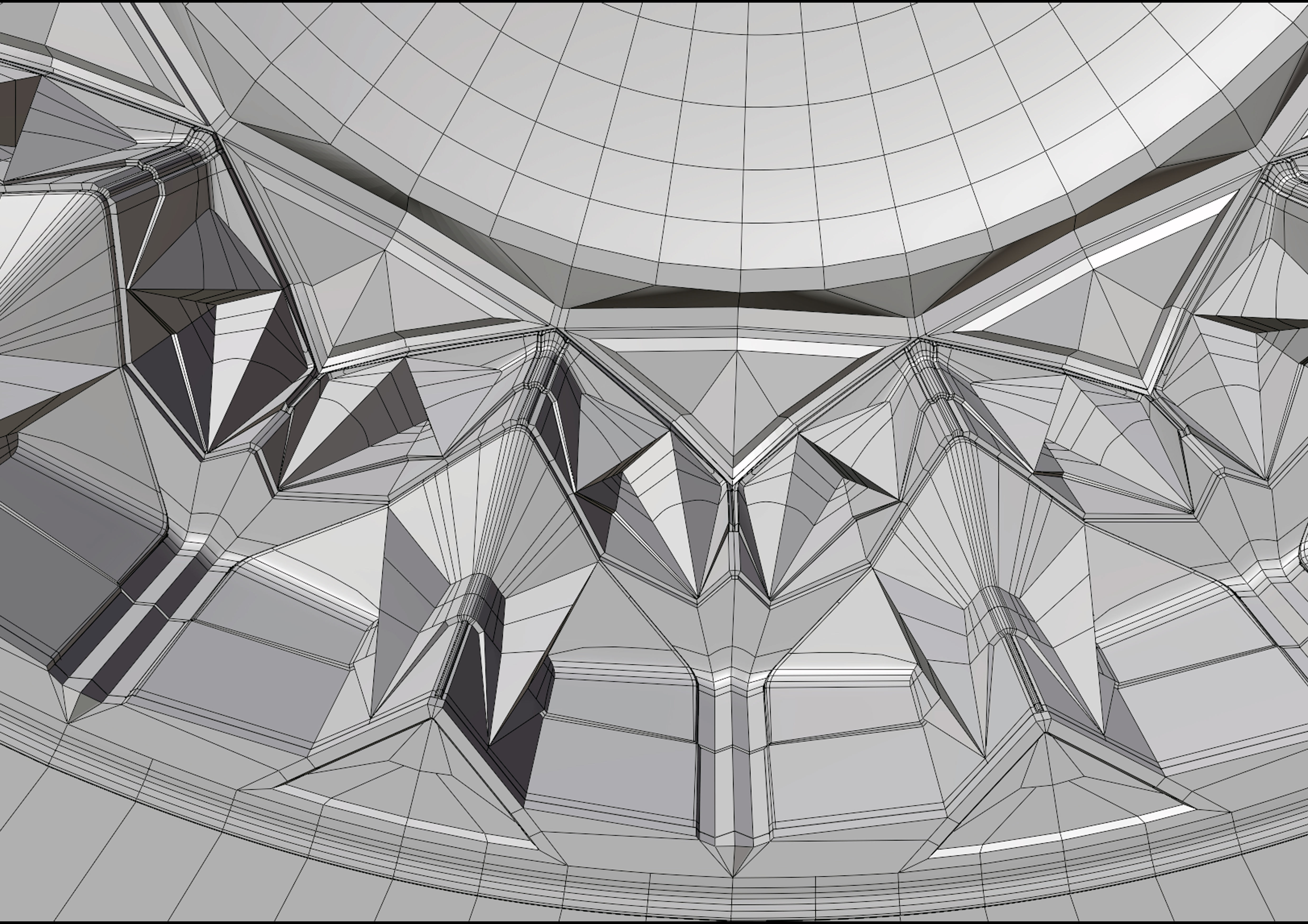 muqarnas dome Low-poly 3D model_4