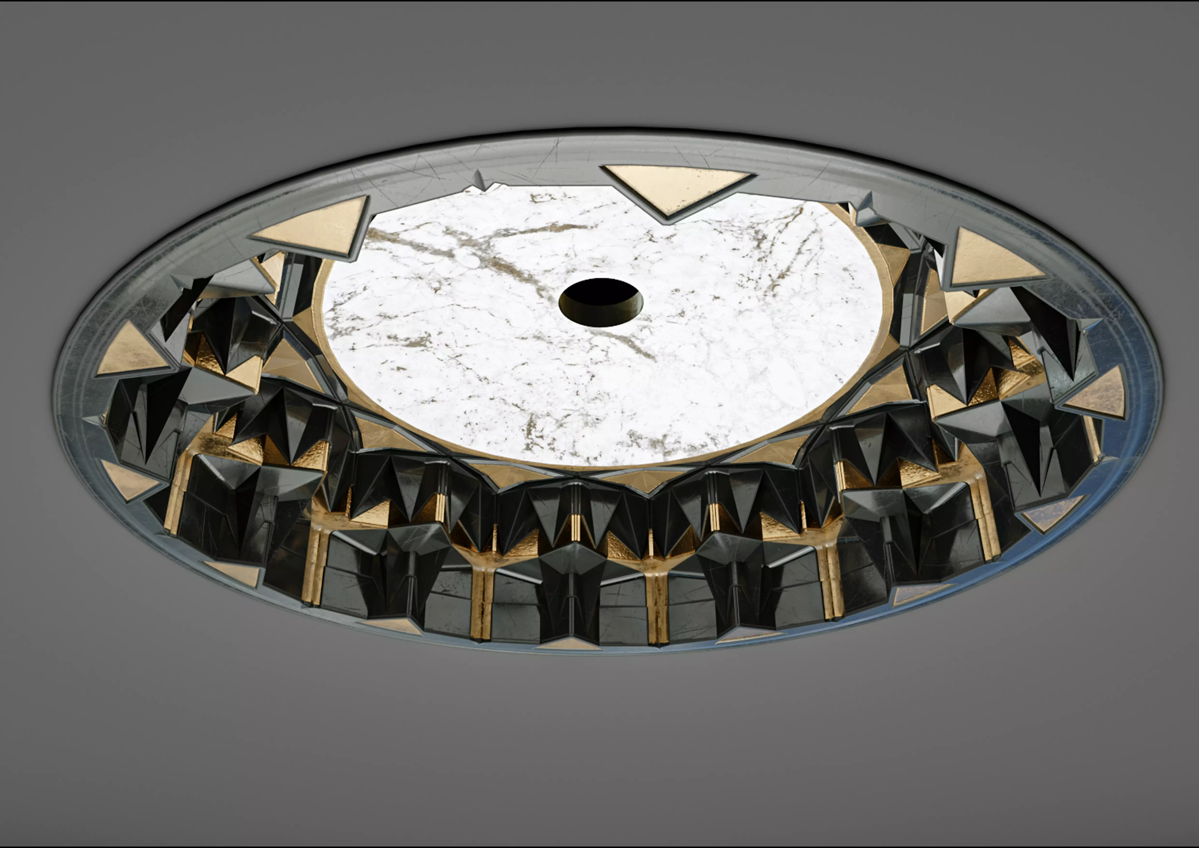 muqarnas dome Low-poly 3D model_0
