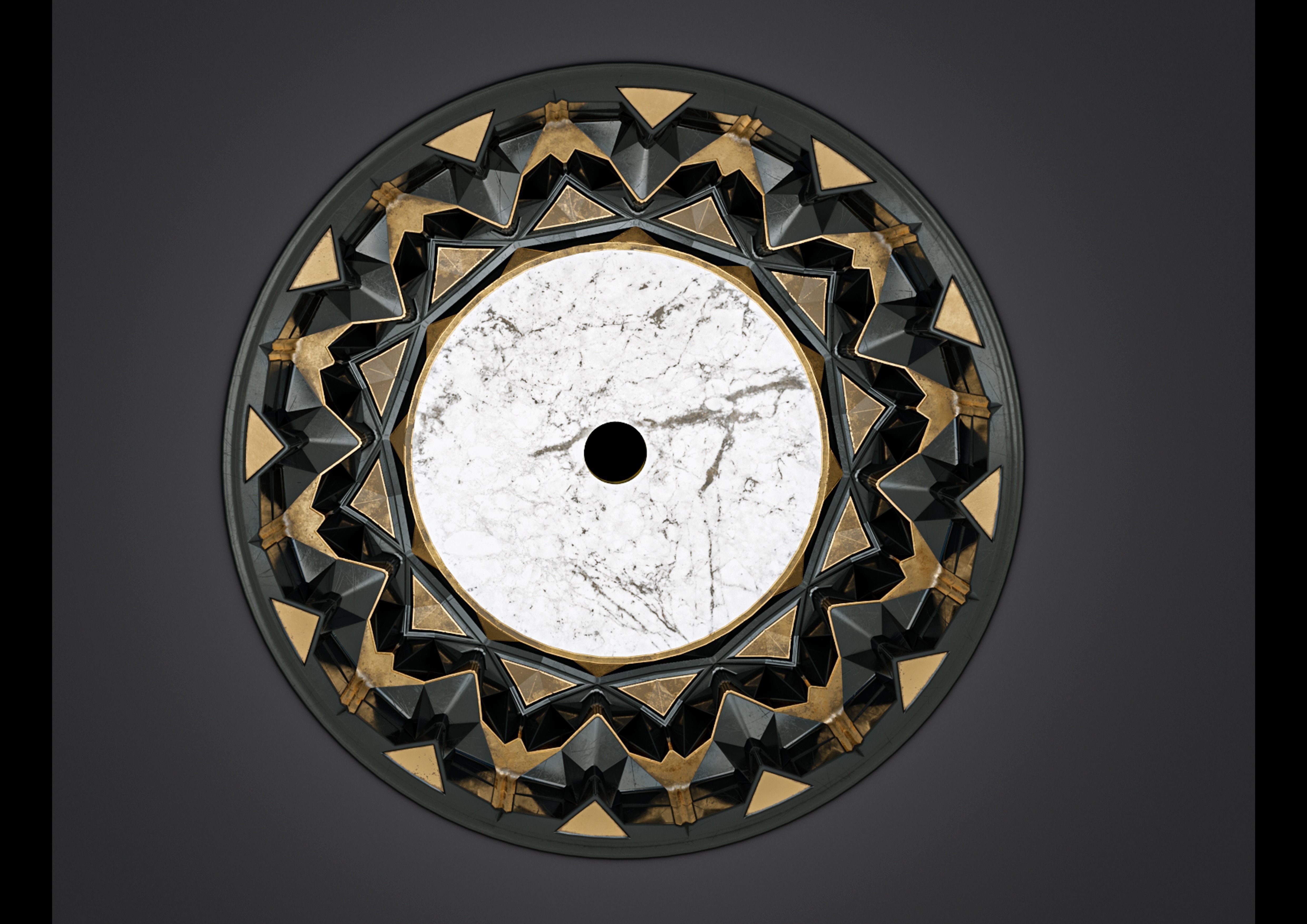 muqarnas dome Low-poly 3D model_1