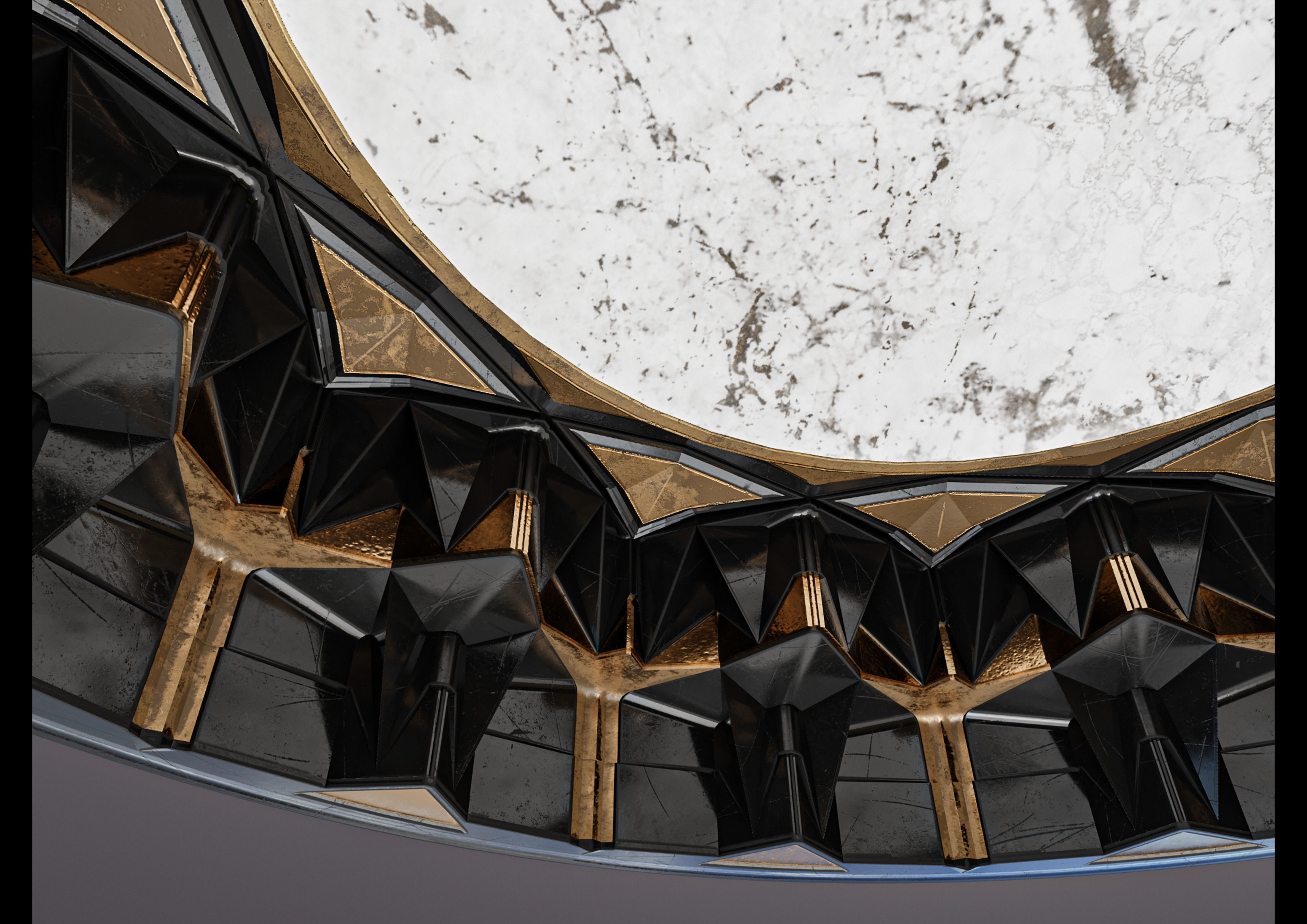 muqarnas dome Low-poly 3D model_2