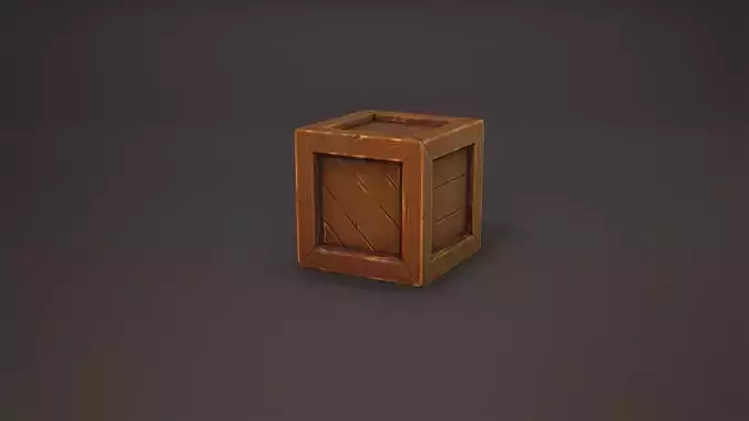 Stylized Crate Game Ready