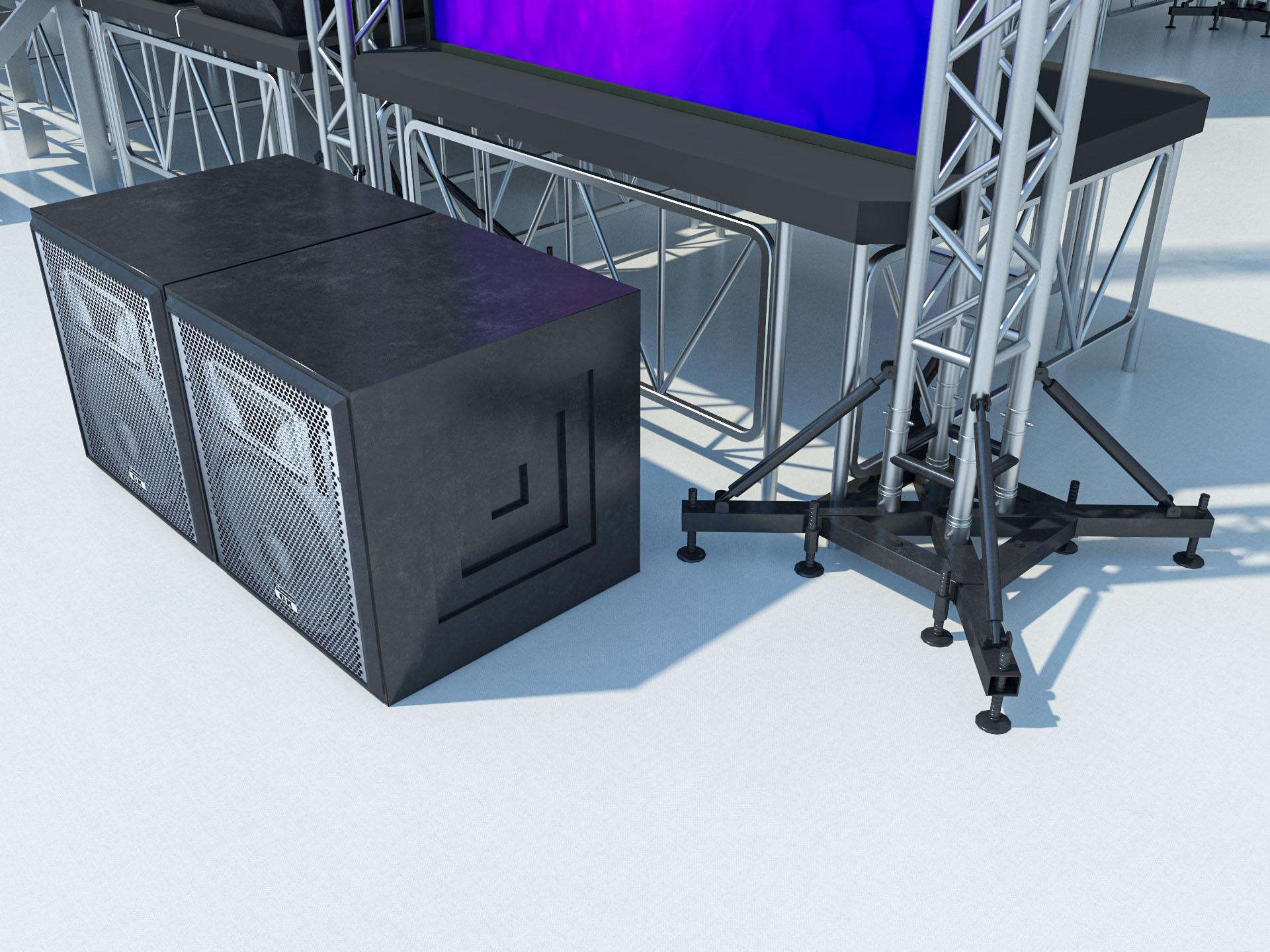 Concert Stage 2 3D model_4