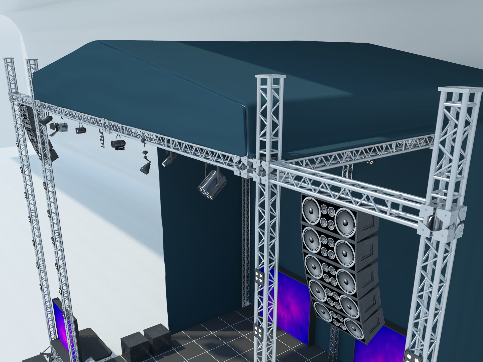 Concert Stage 2 3D model_7