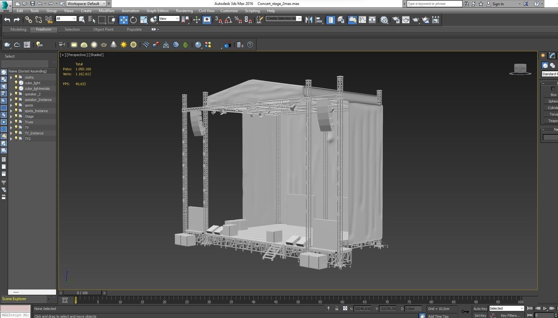 Concert Stage 2 3D model_29