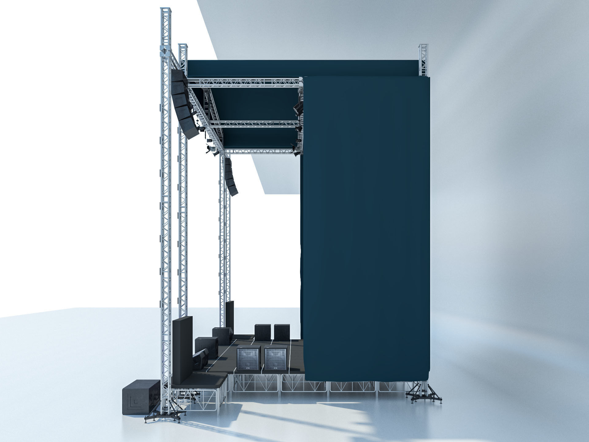 Concert Stage 2 3D model_5