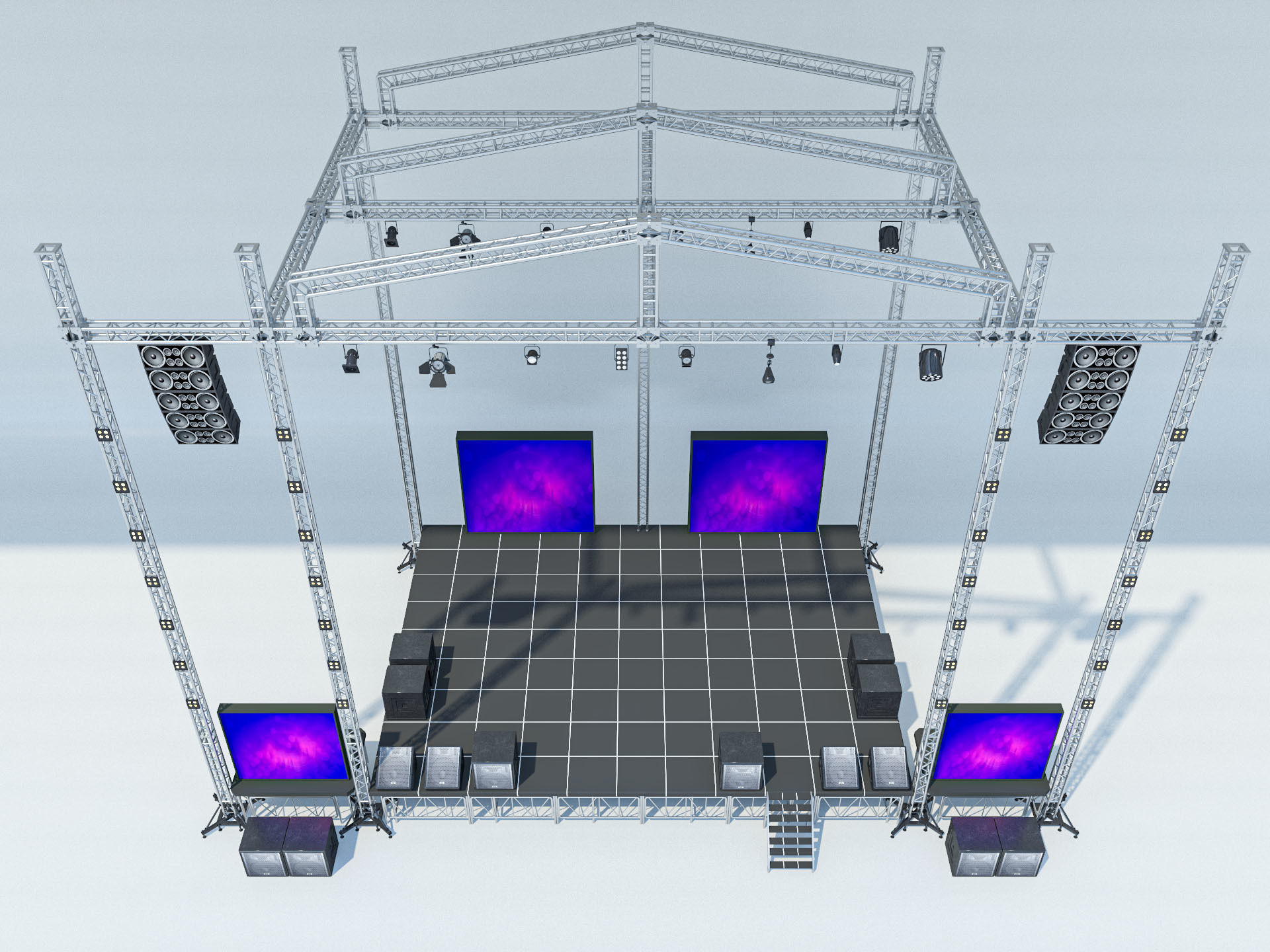 Concert Stage 2 3D model_16