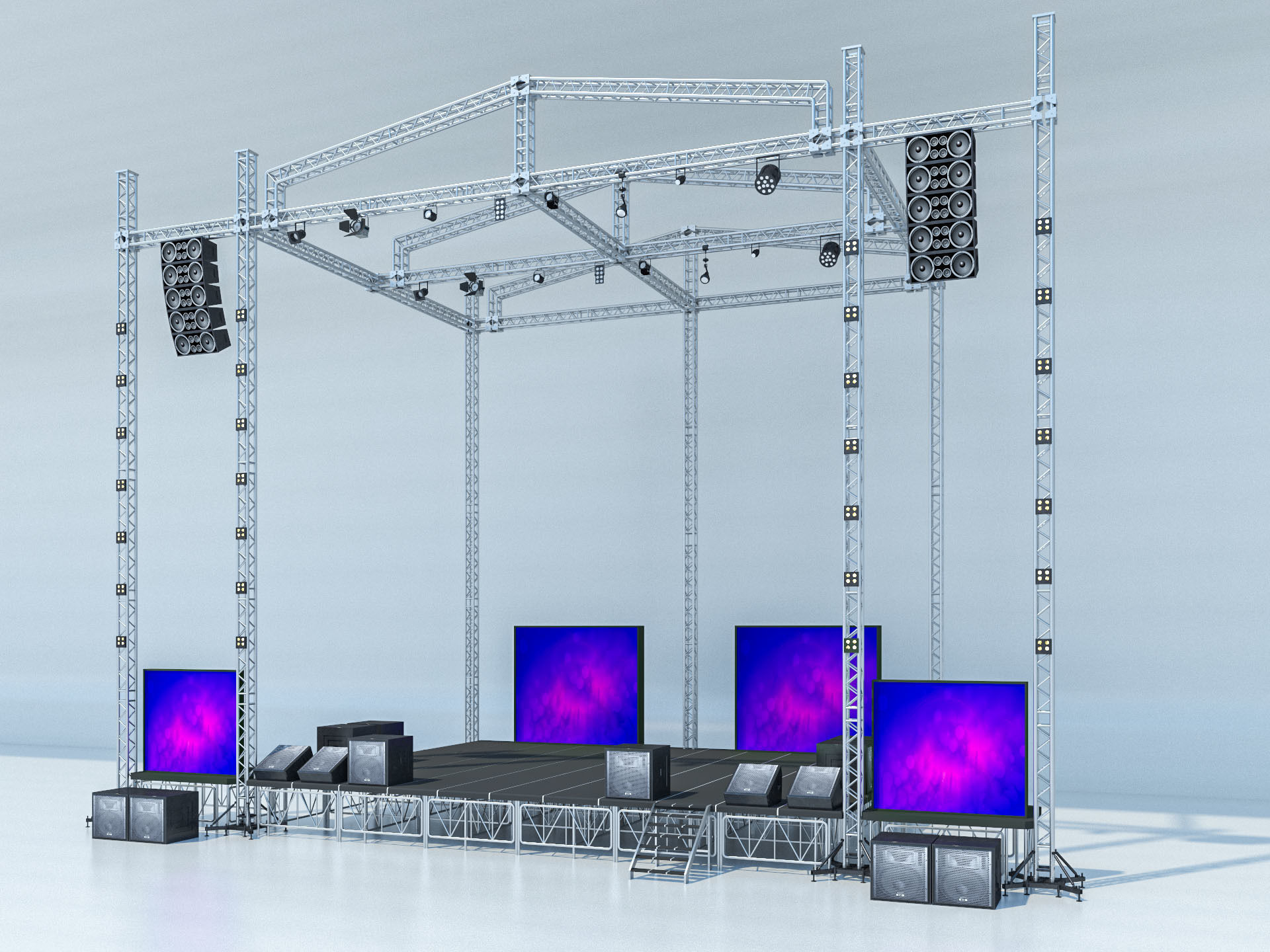 Concert Stage 2 3D model_14