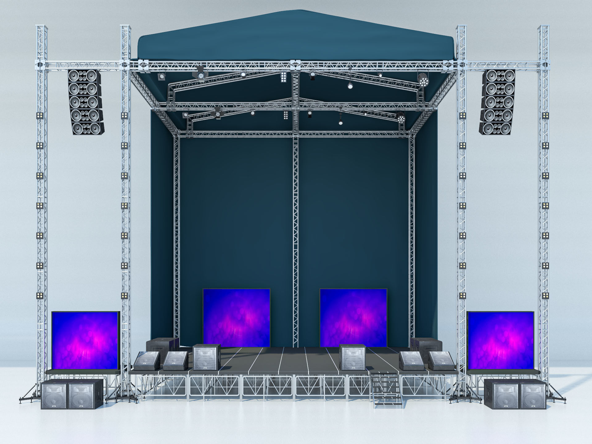 Concert Stage 2 3D model_2