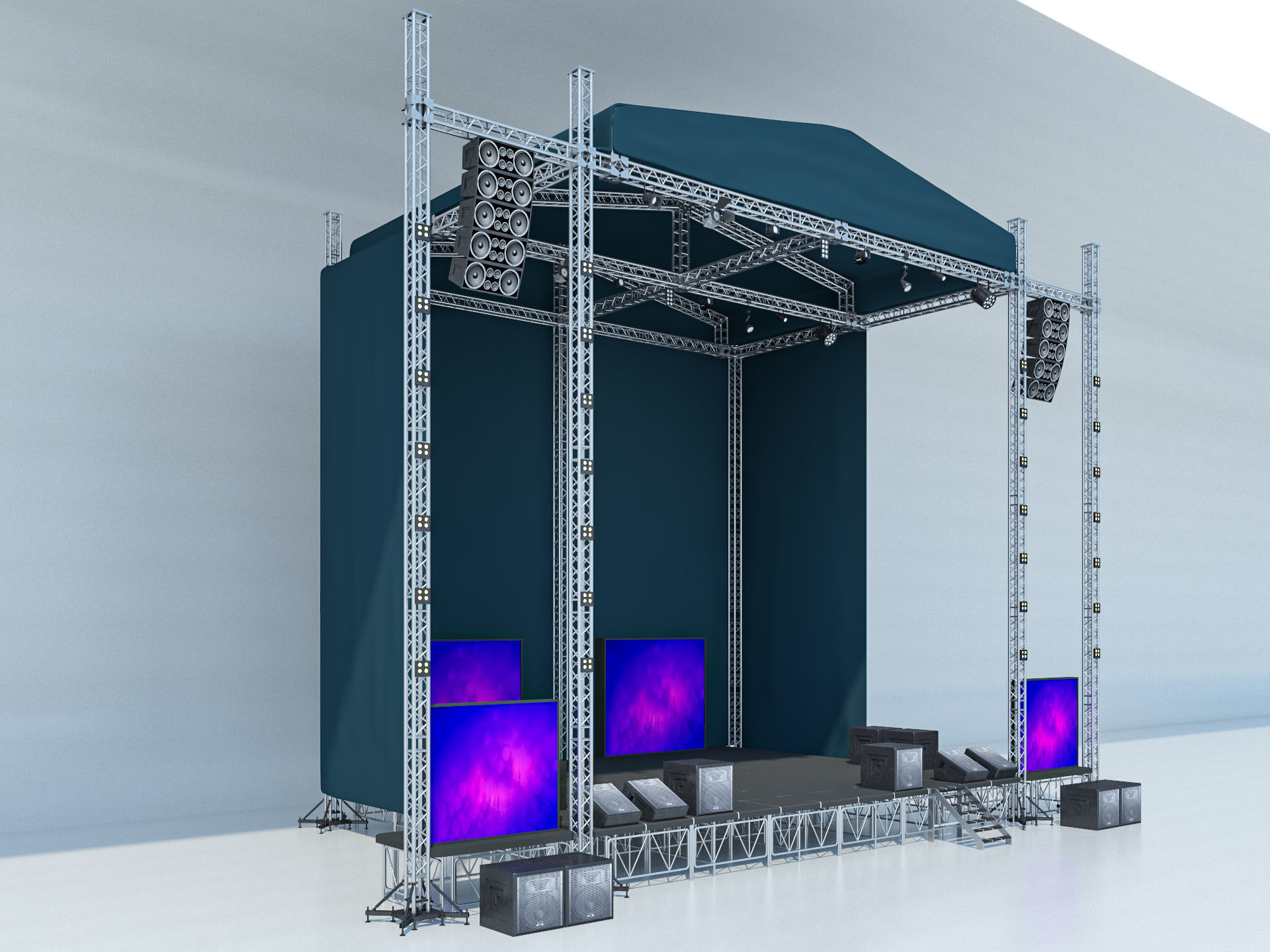 Concert Stage 2 3D model_1