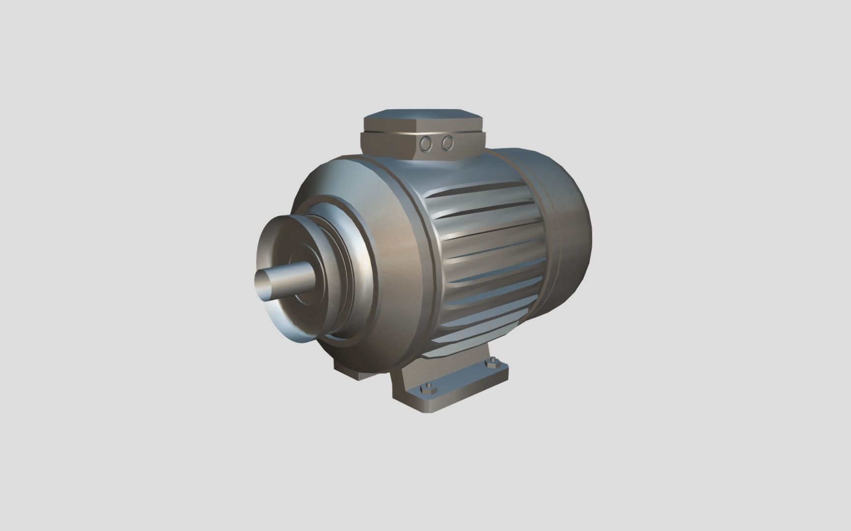 Squirrel Cage Motor Low-poly 3D model_10