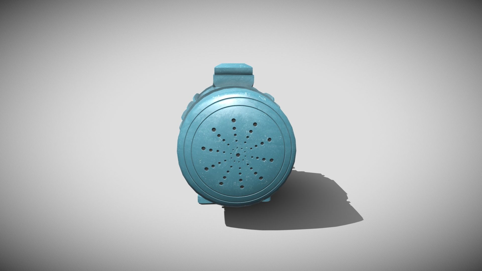 Squirrel Cage Motor Low-poly 3D model_3