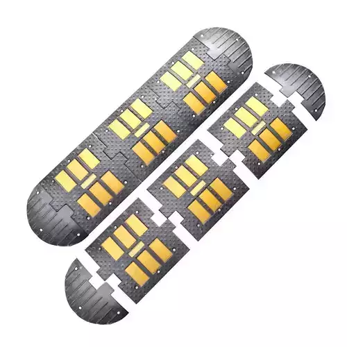 Realistic Speed bump  Low-poly 3D model