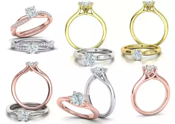 Solitaire Rings Collection v2 