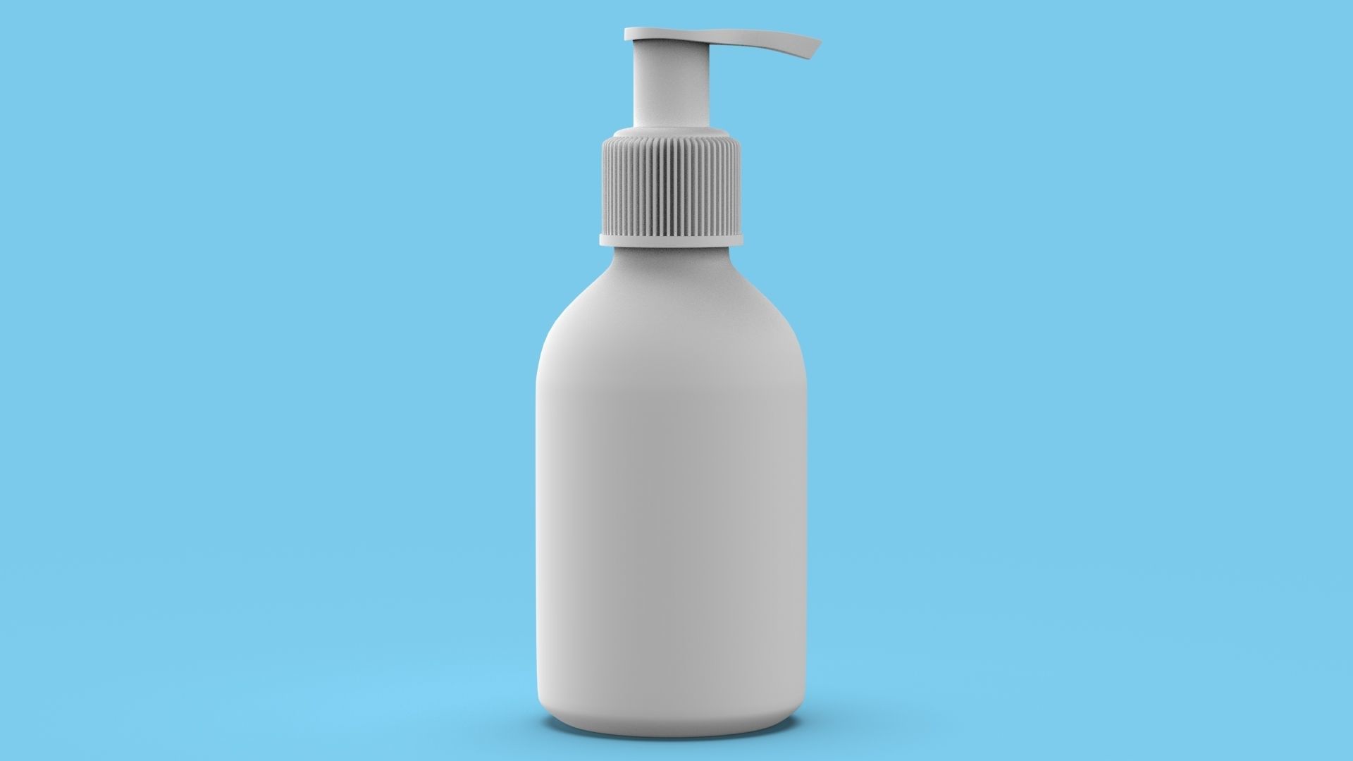 Metalic Bottle for liquid soap 3D model_2