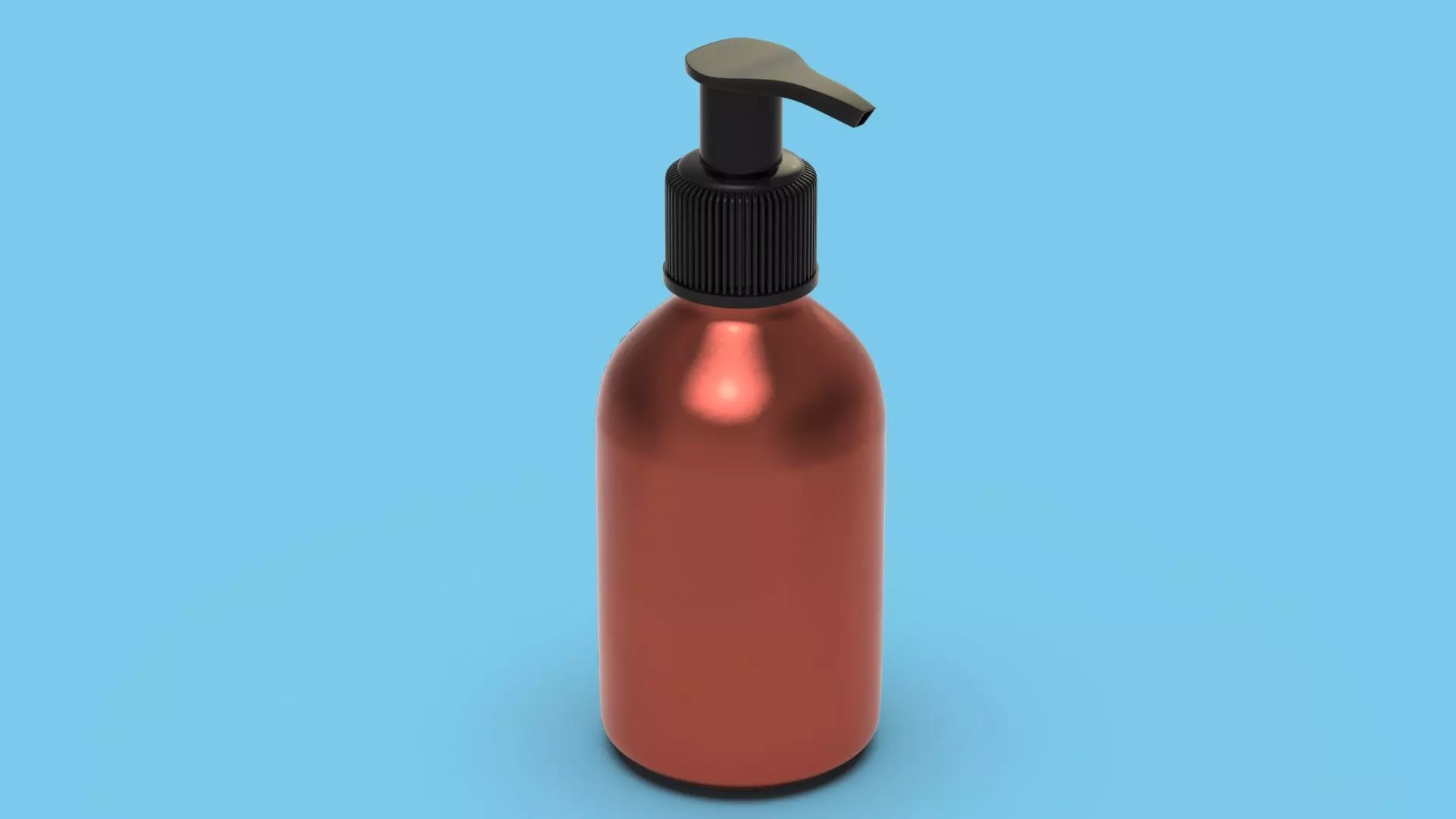 Metalic Bottle for liquid soap 3D model_0