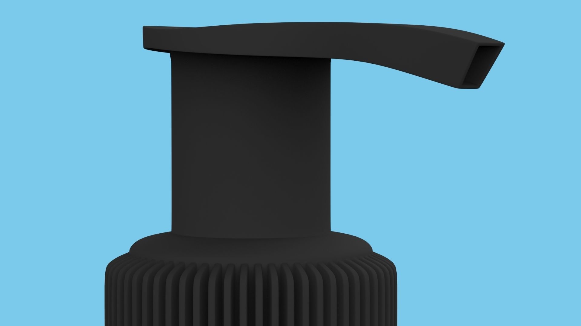 Metalic Bottle for liquid soap 3D model_4