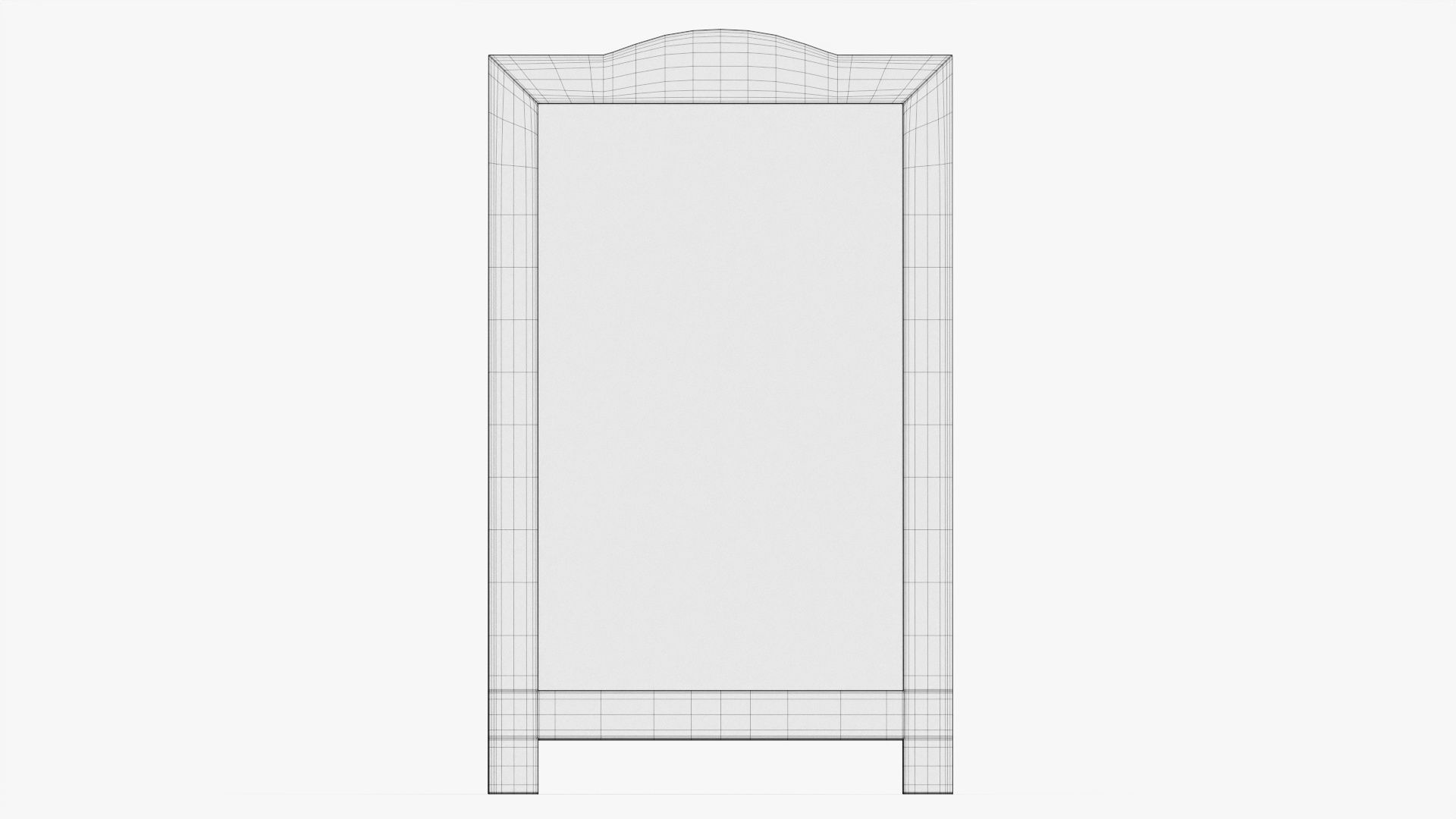 Chalkboard street display mockup 3D model_9