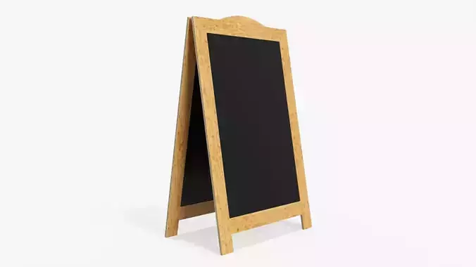 Chalkboard street display mockup