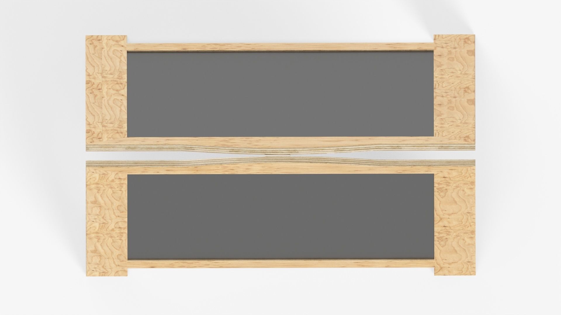Chalkboard street display mockup 3D model_5