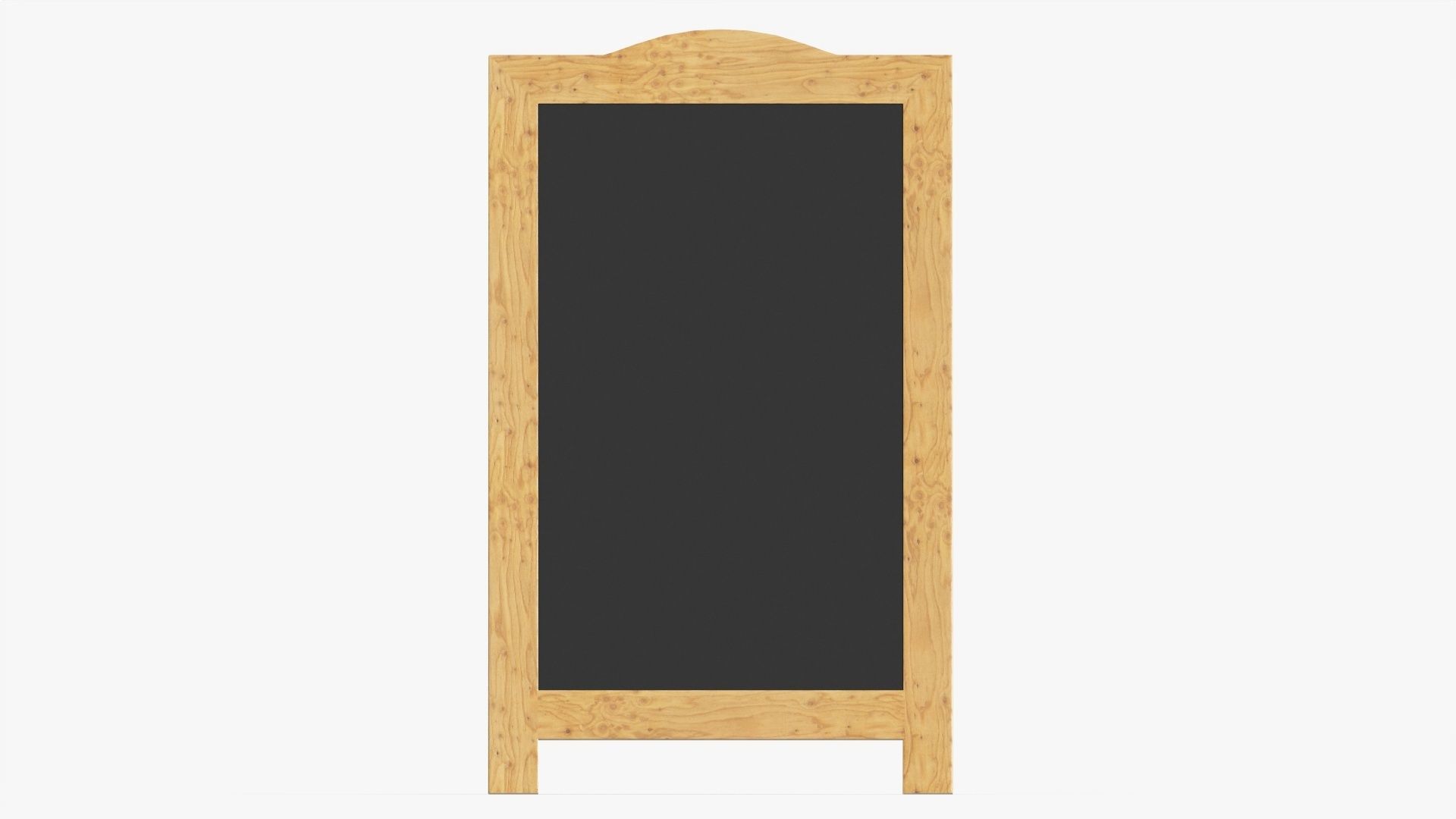 Chalkboard street display mockup 3D model_3