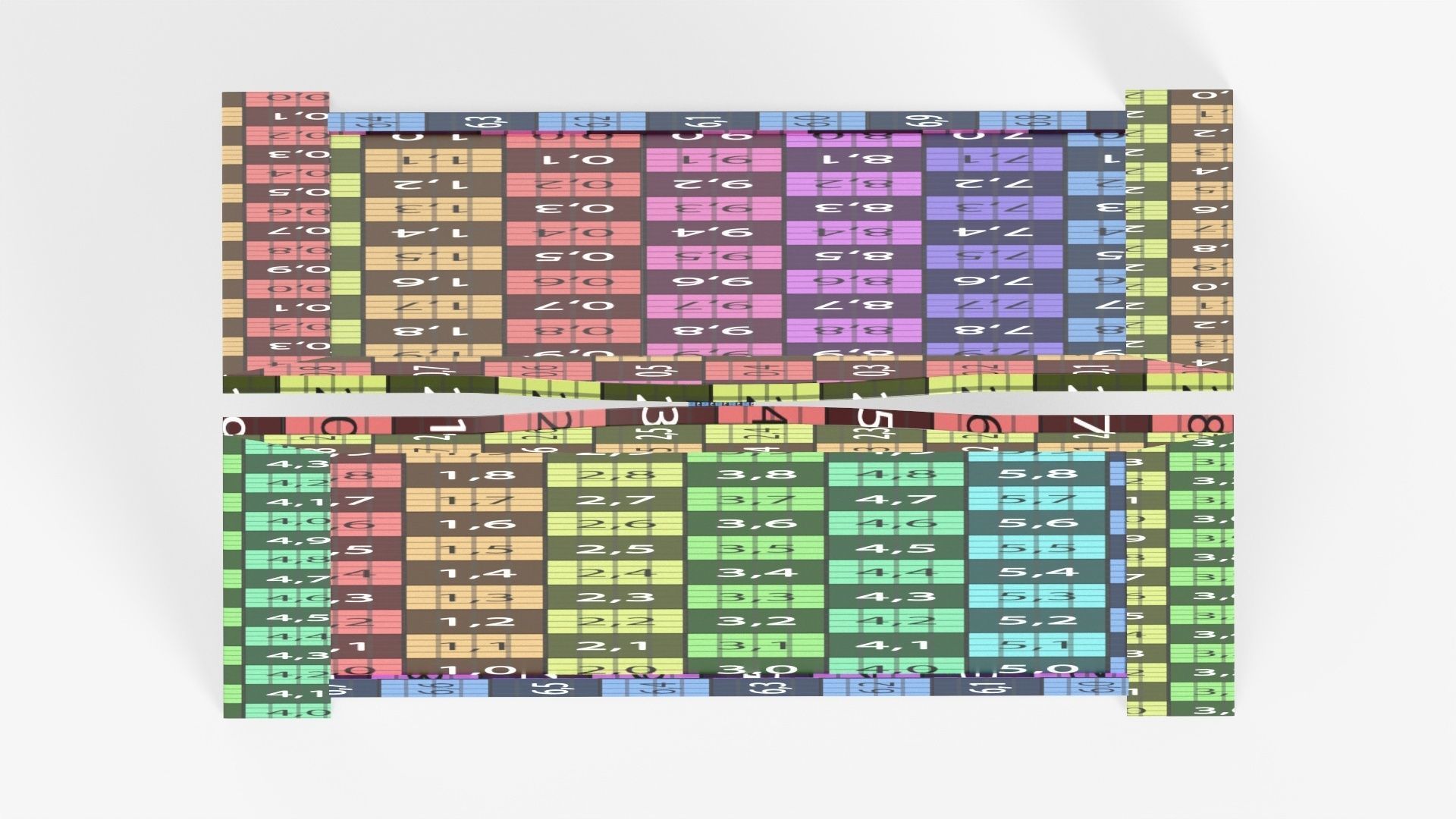 Chalkboard street display mockup 3D model_17