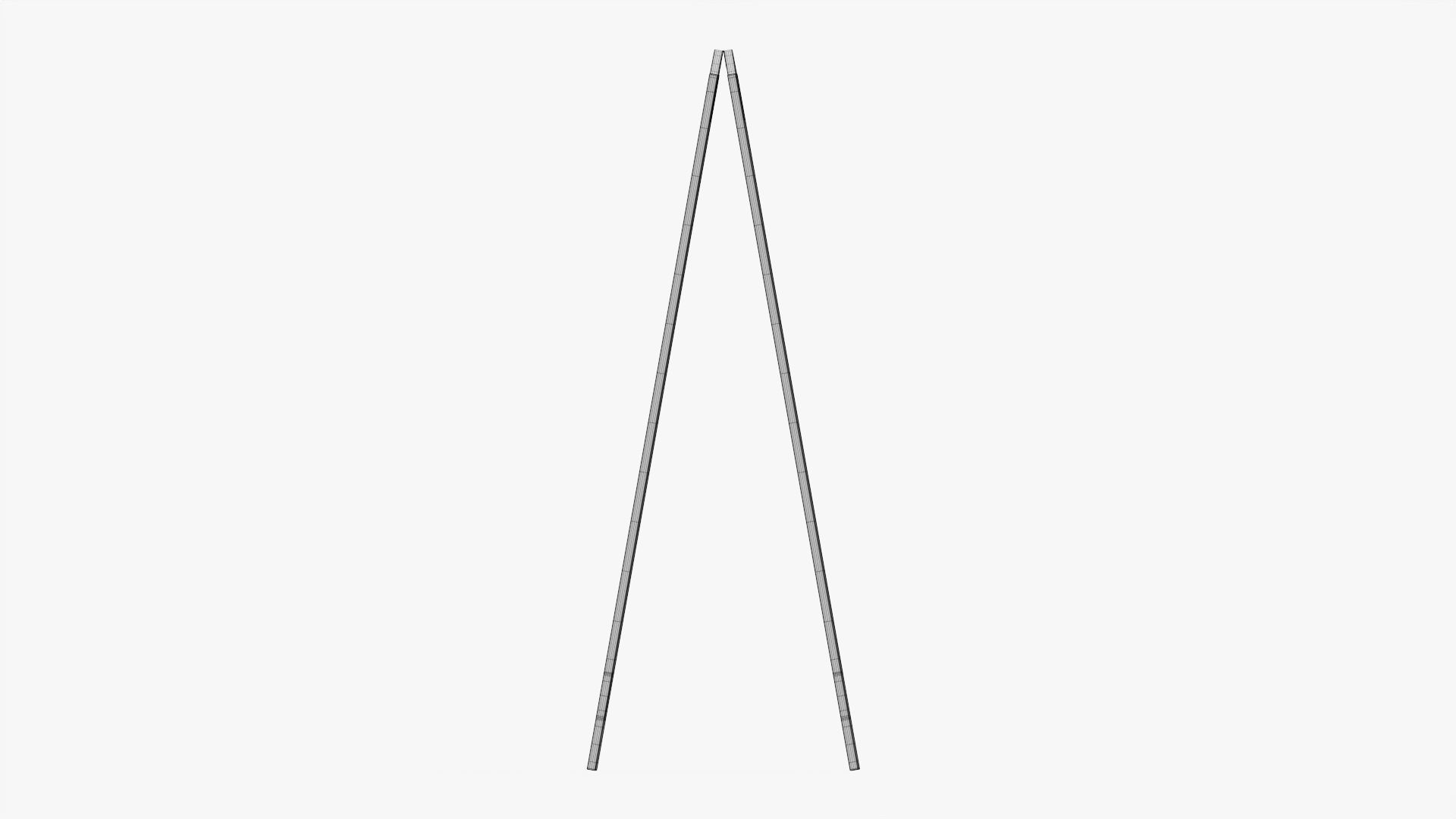 Chalkboard street display mockup 3D model_10