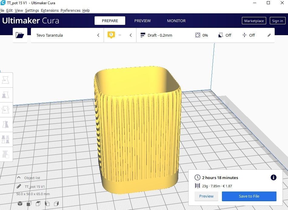 pot plant succulent 15 3D print model_13