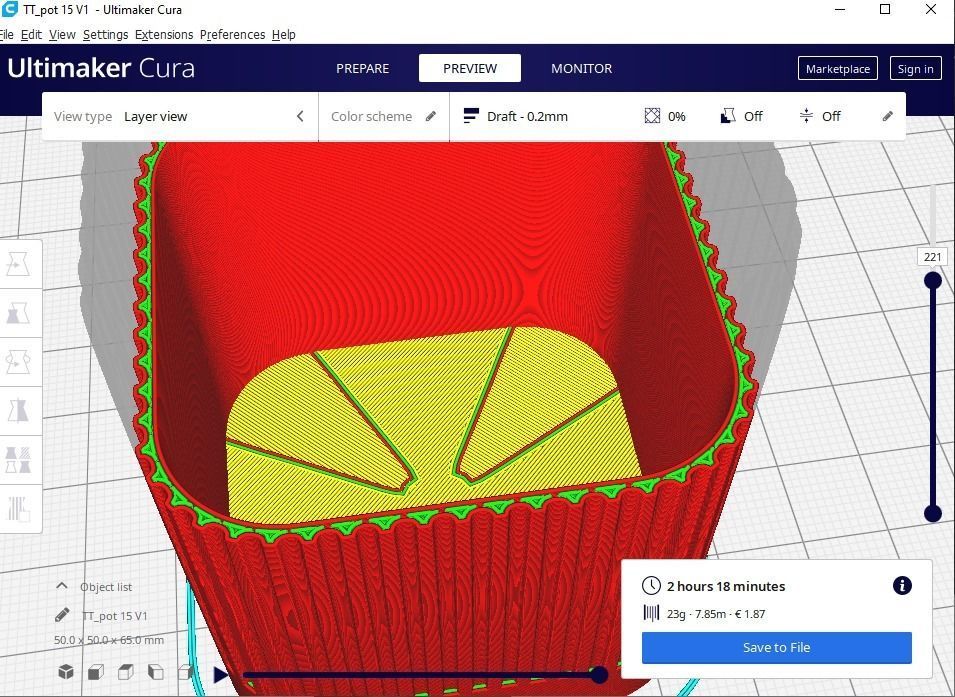 pot plant succulent 15 3D print model_14