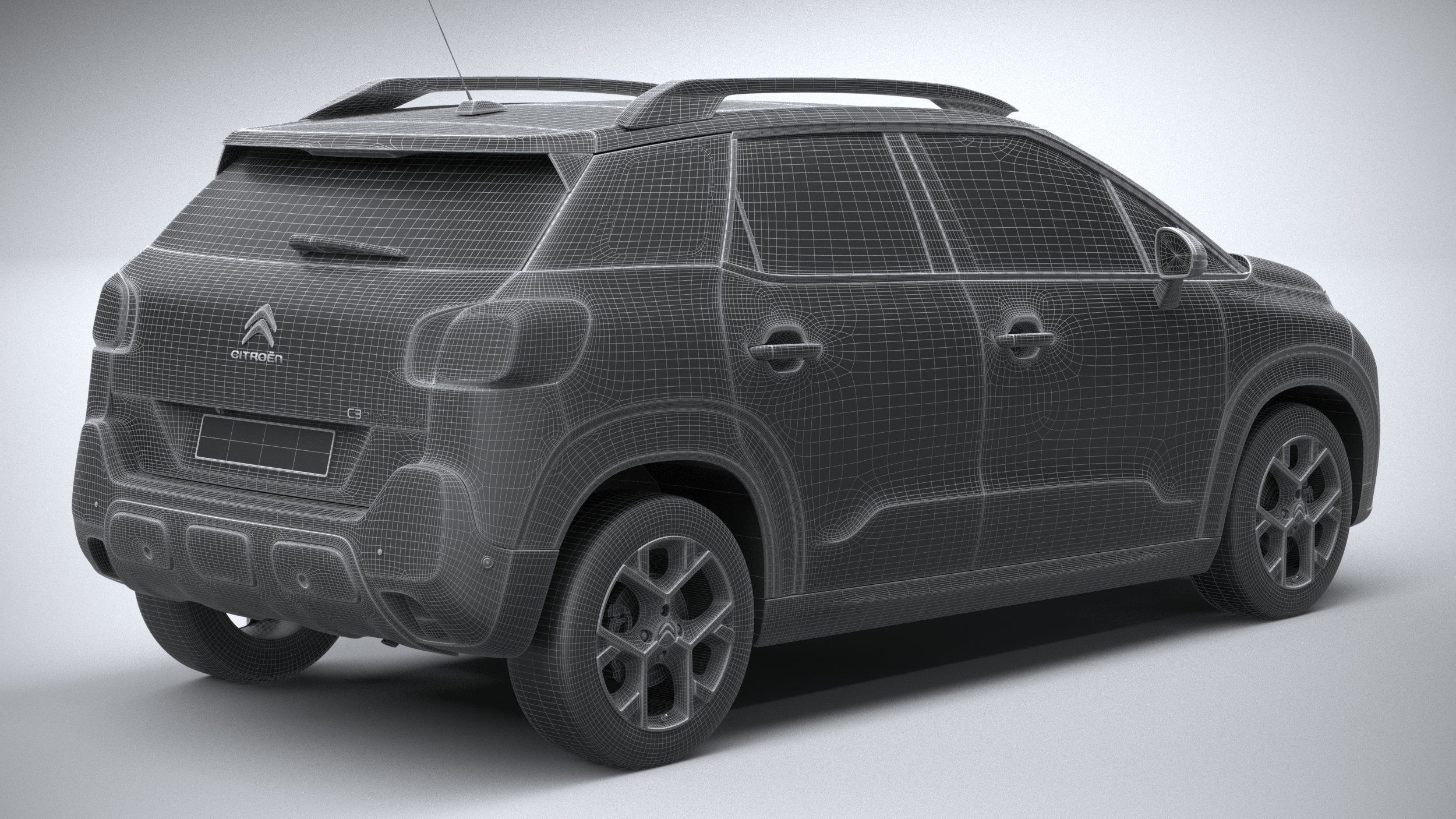 Citroen C3 Aircross 2022 3D model_27
