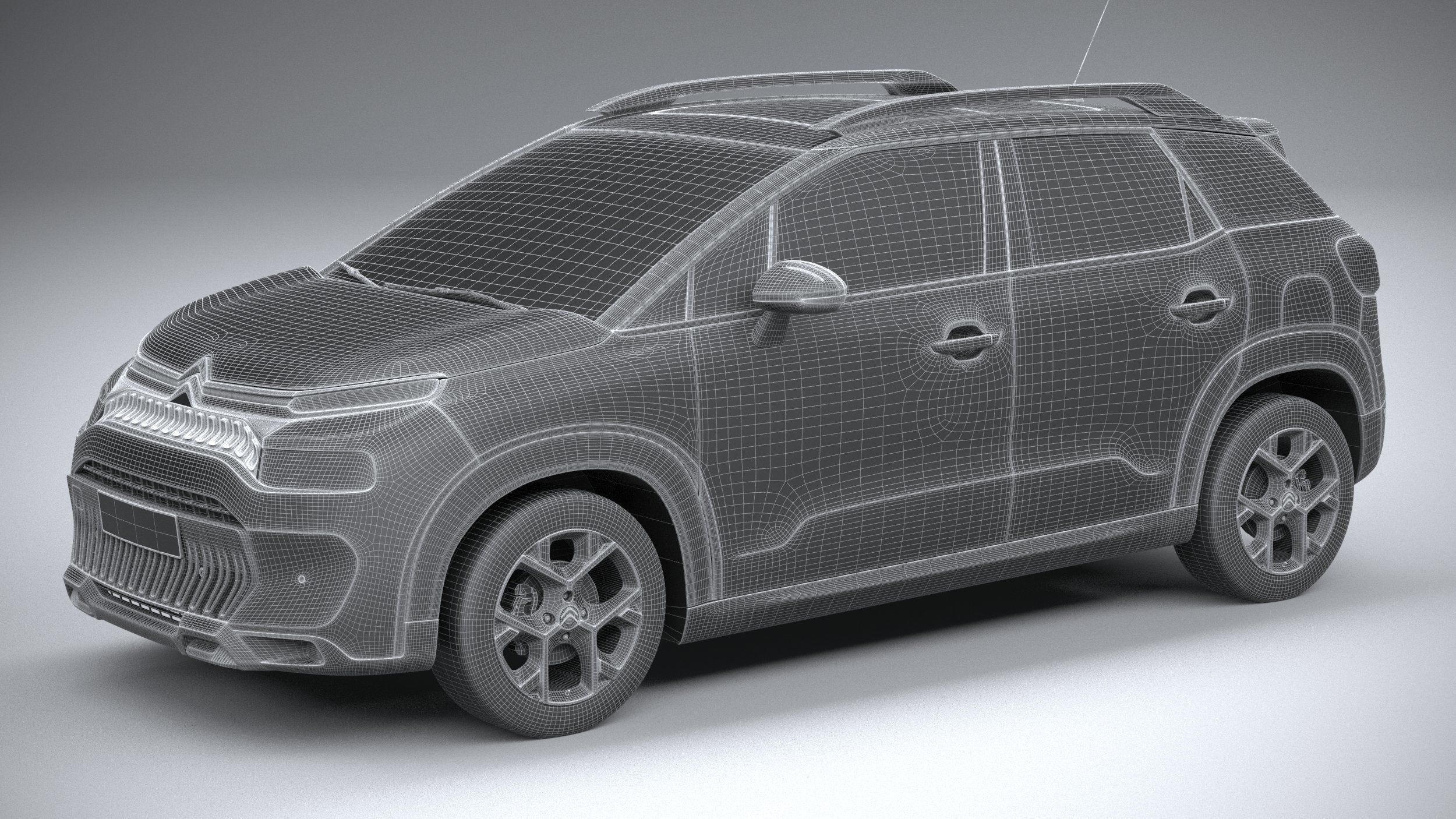 Citroen C3 Aircross 2022 3D model_26