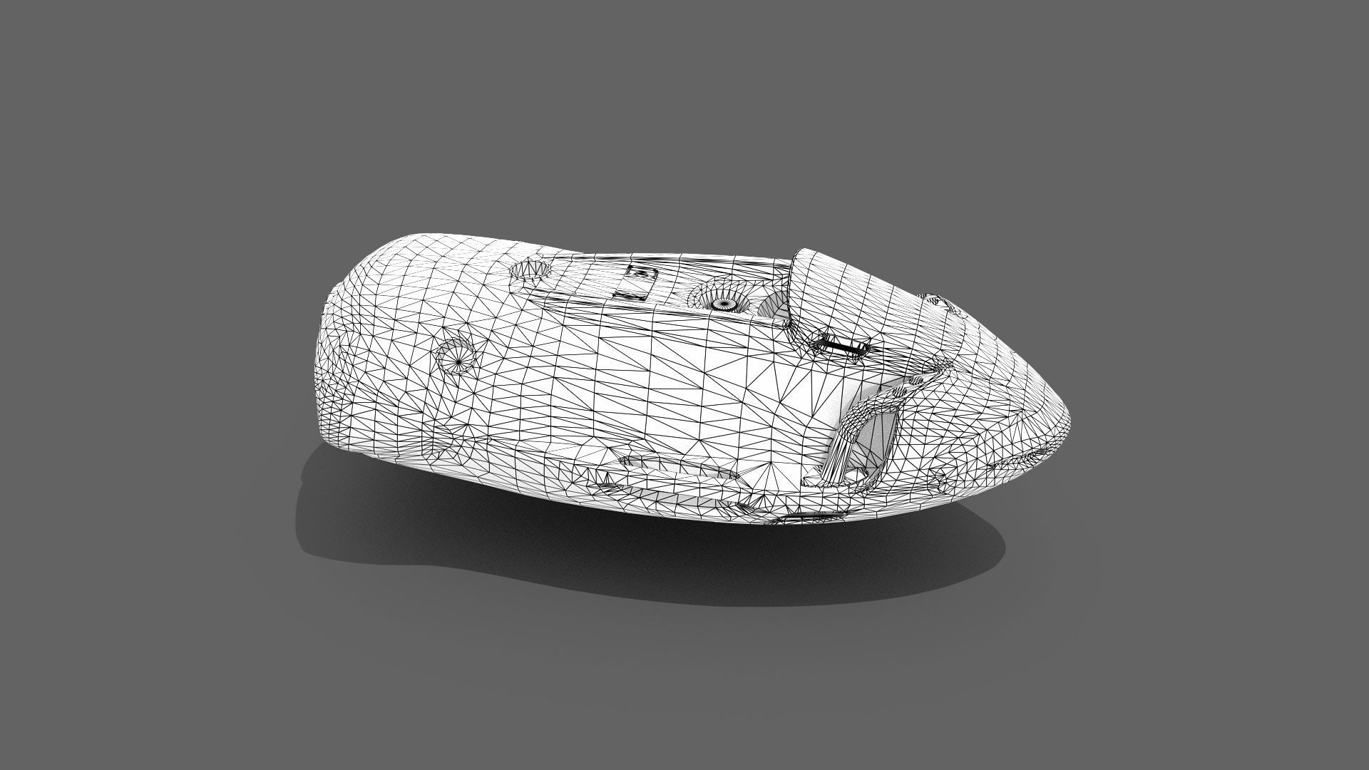 Water Scooter  Low-poly 3D model_9