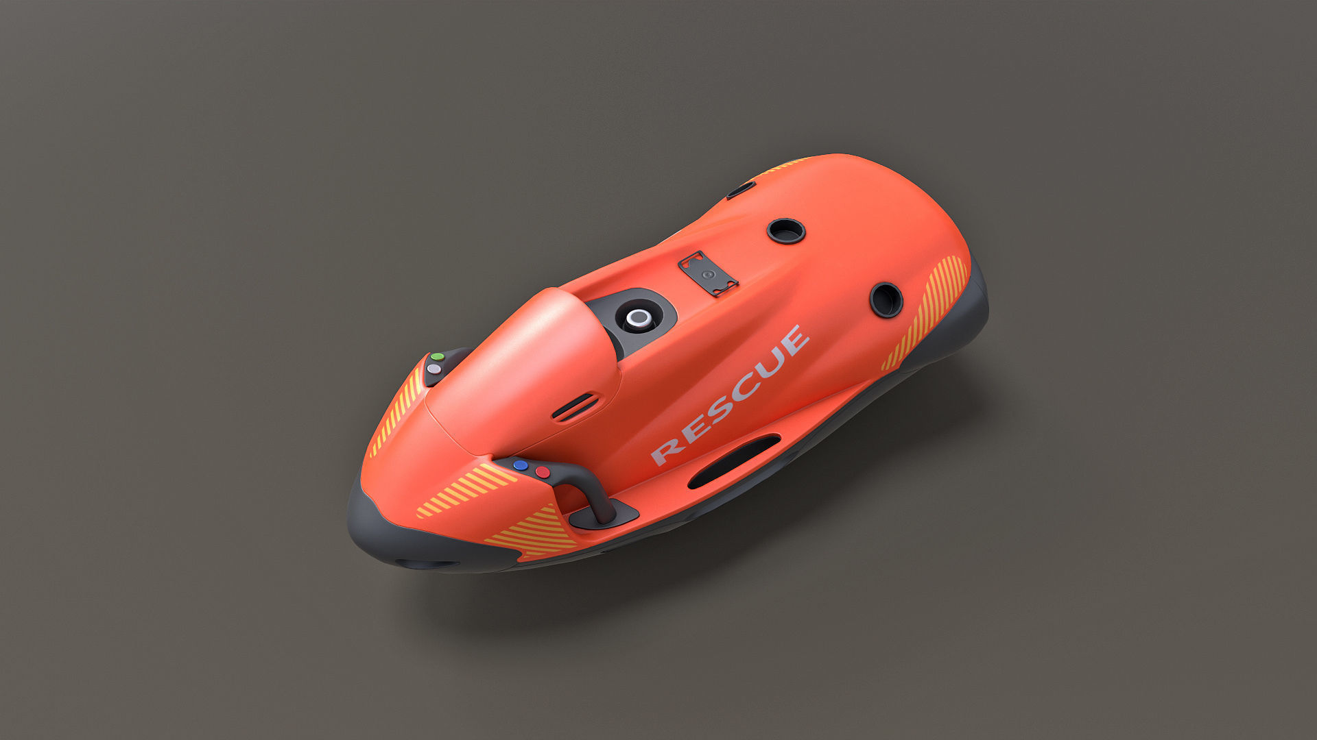 Water Scooter  Low-poly 3D model_5