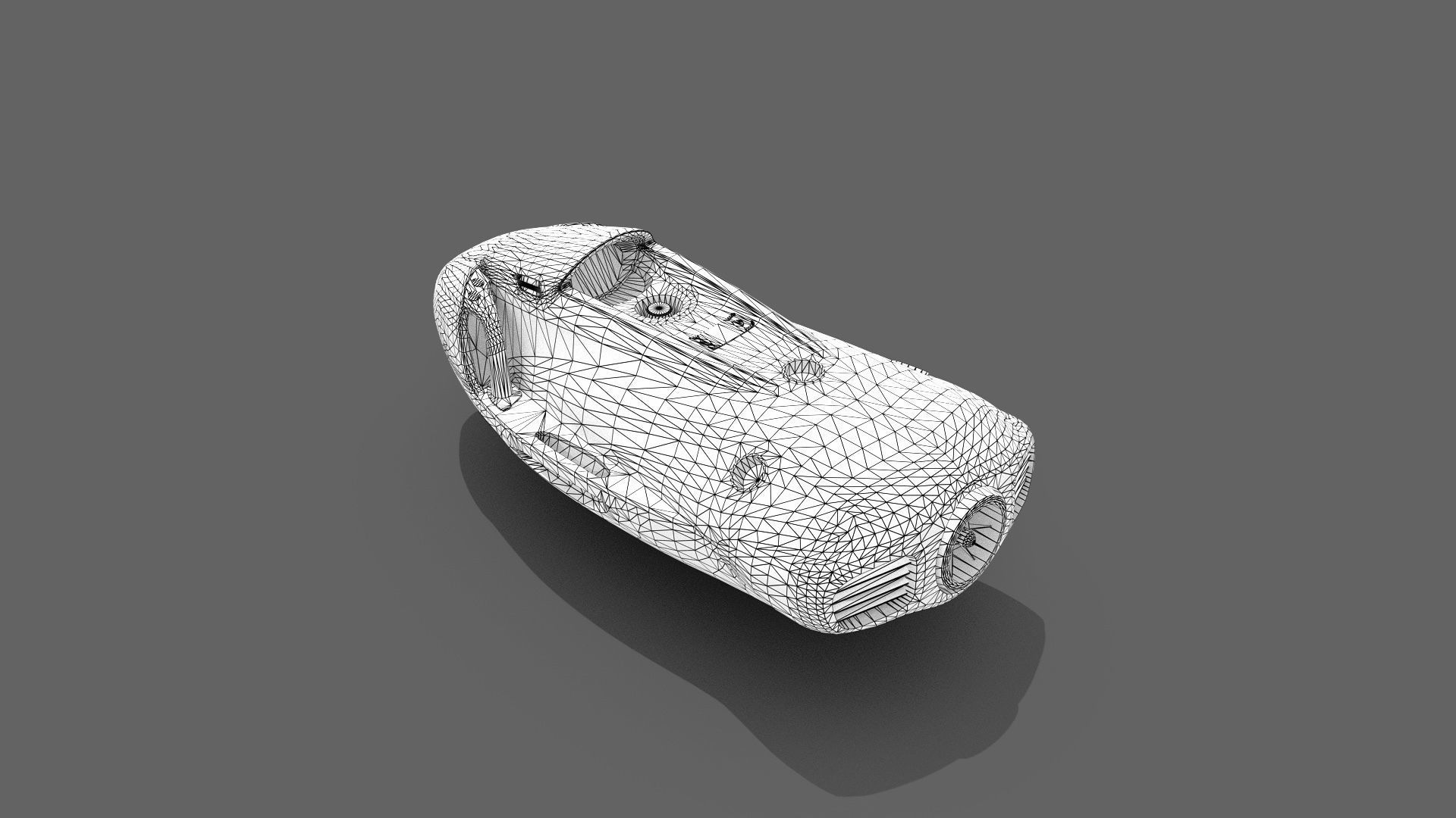 Water Scooter  Low-poly 3D model_10